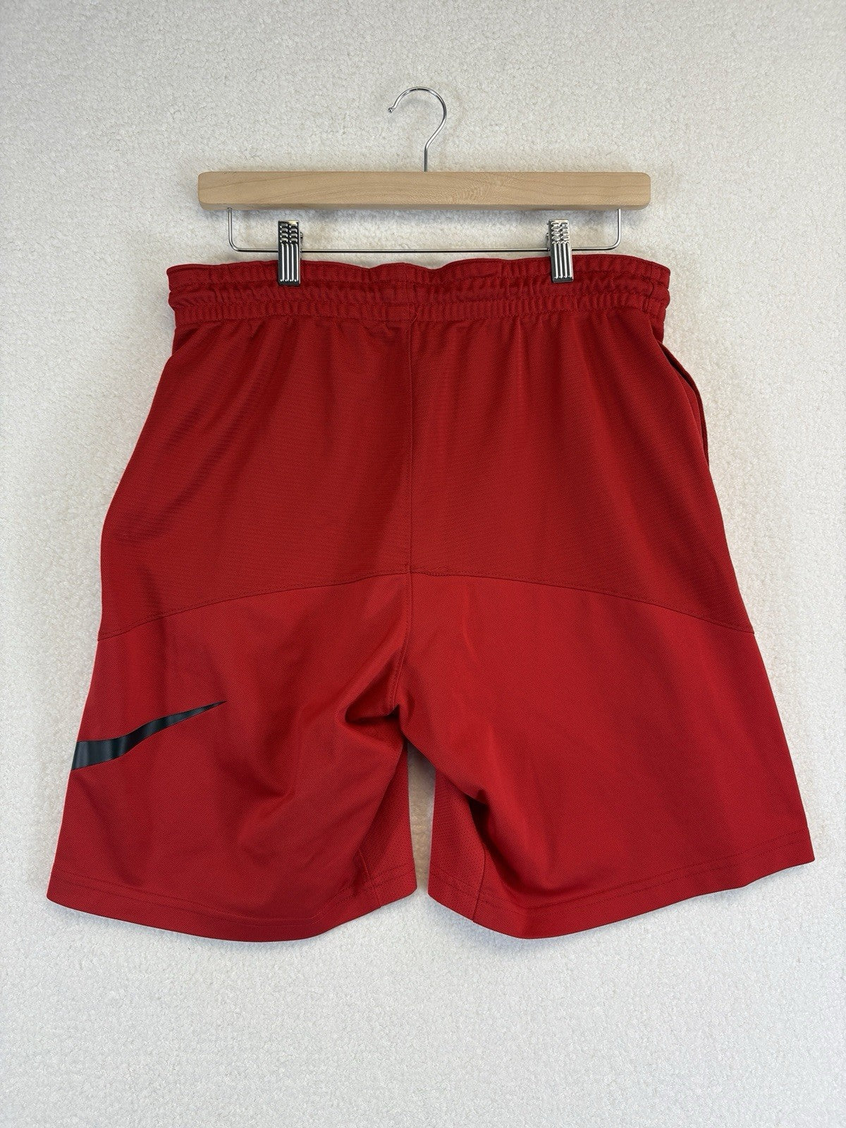 Nike Icon Dri Fit Athletic Sports Red Basketball Shorts Mens Medium