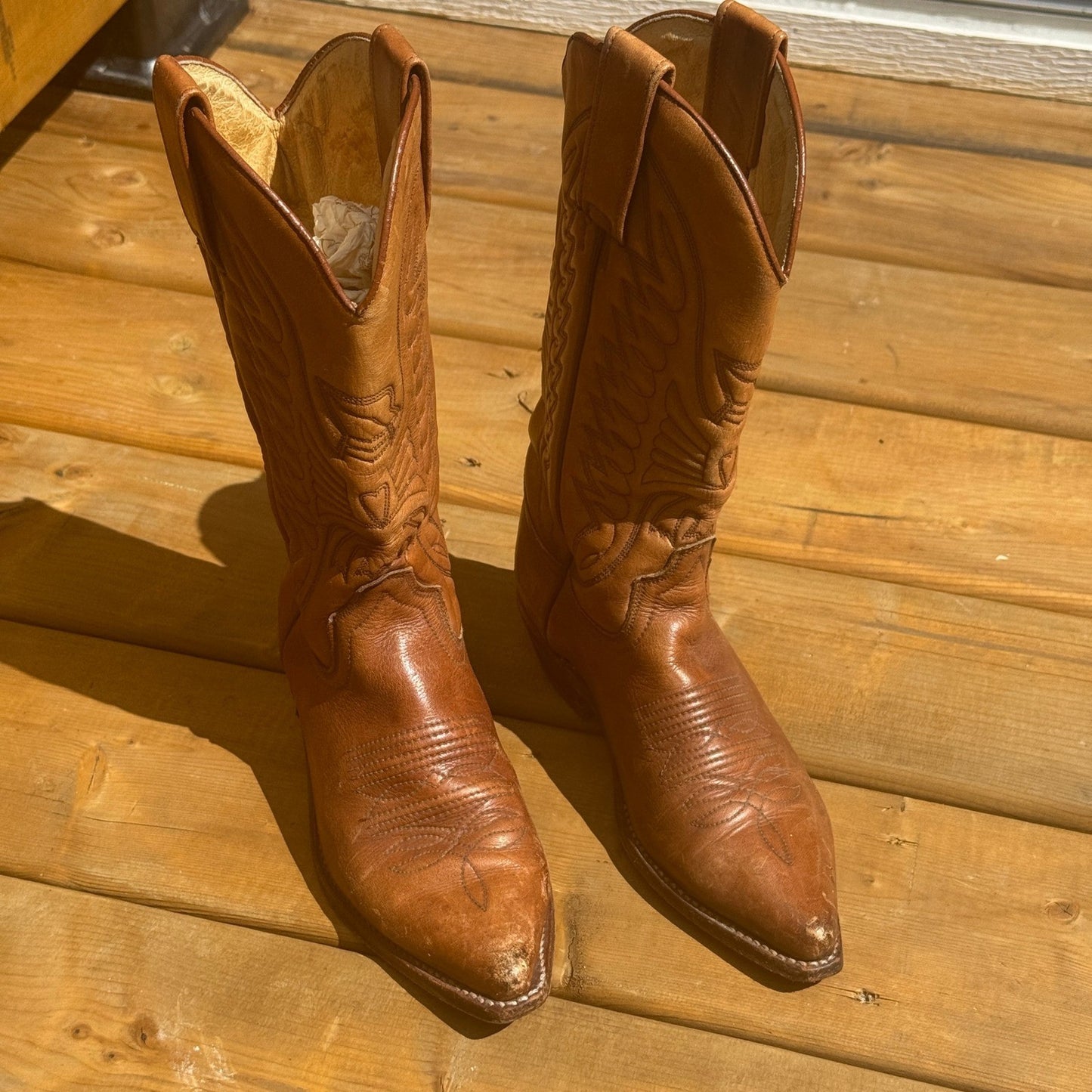 Vintage Sendra Boots Leather Cowboy Western Boots Womens Size 4 Made in Spain