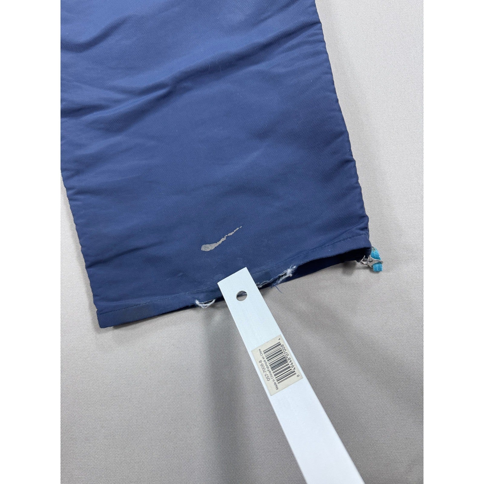 Vintage Nike Track Pants mens XL Navy Blue Full Zip Windbreaker Wide Leg Y2K