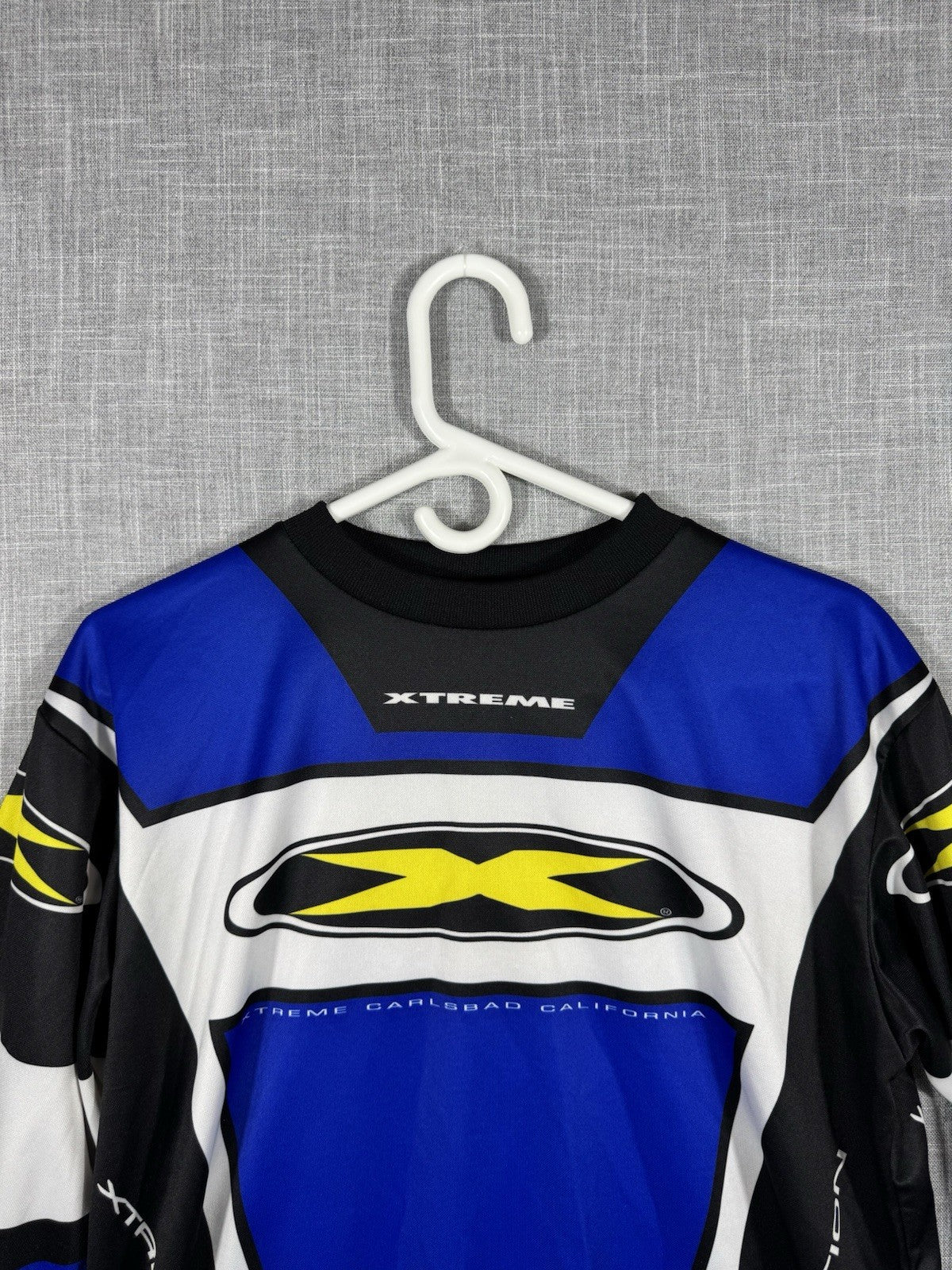 Vintage Motocross Xtreme Compettition Blue Long Sleeve T-Shirt Small