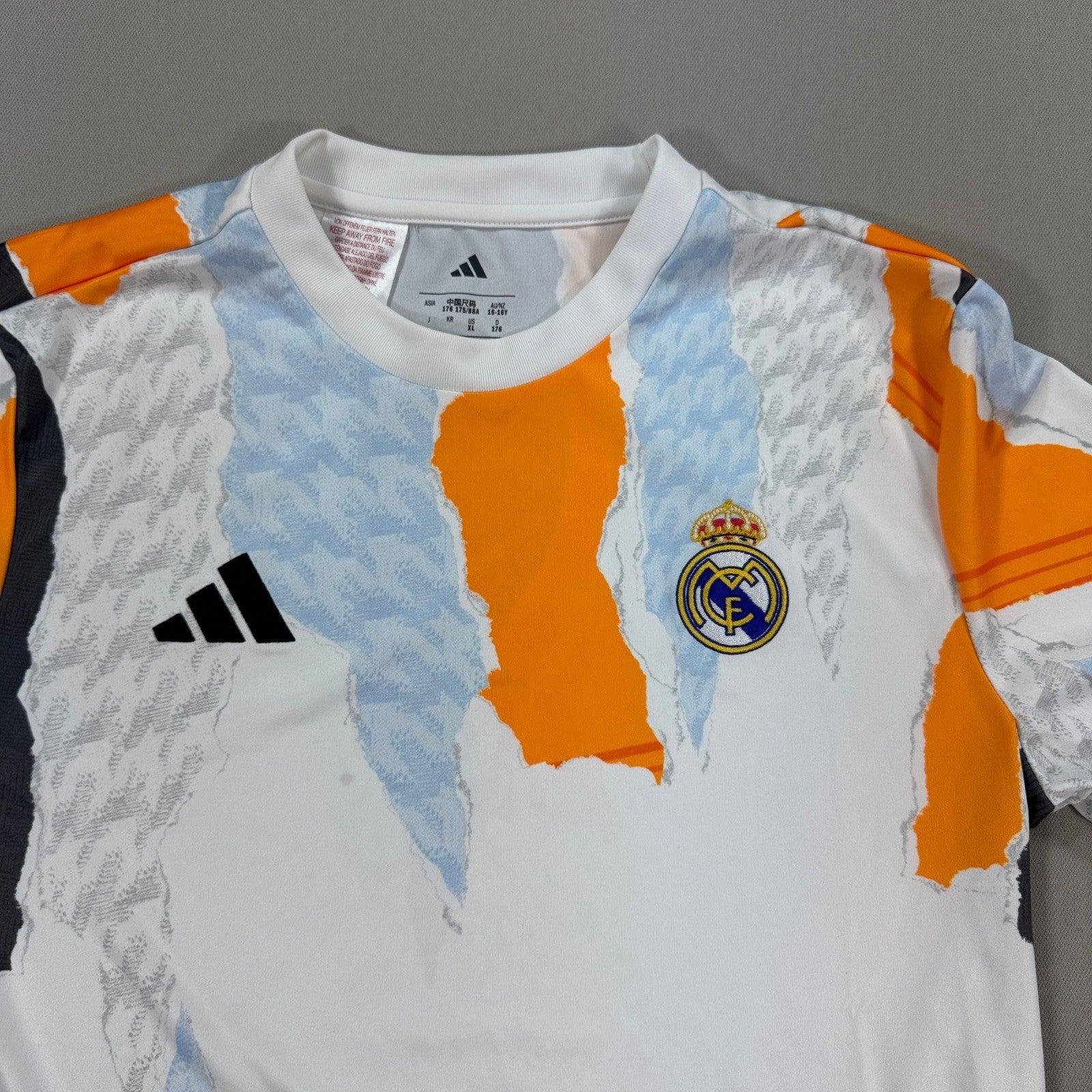 Real Madrid Jersey 24/25 Pre-Match Adidas Football Shirt mens XL Multicolor