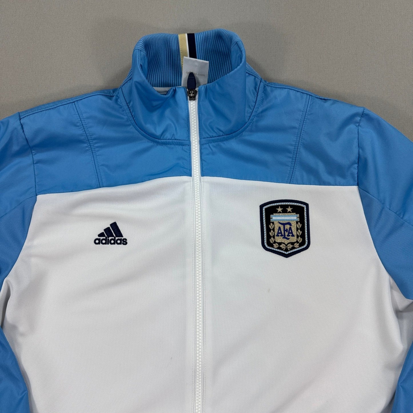 Adidas Team Argentina Track Jacket AFA mens Large Blue White Trefoil Full Zip