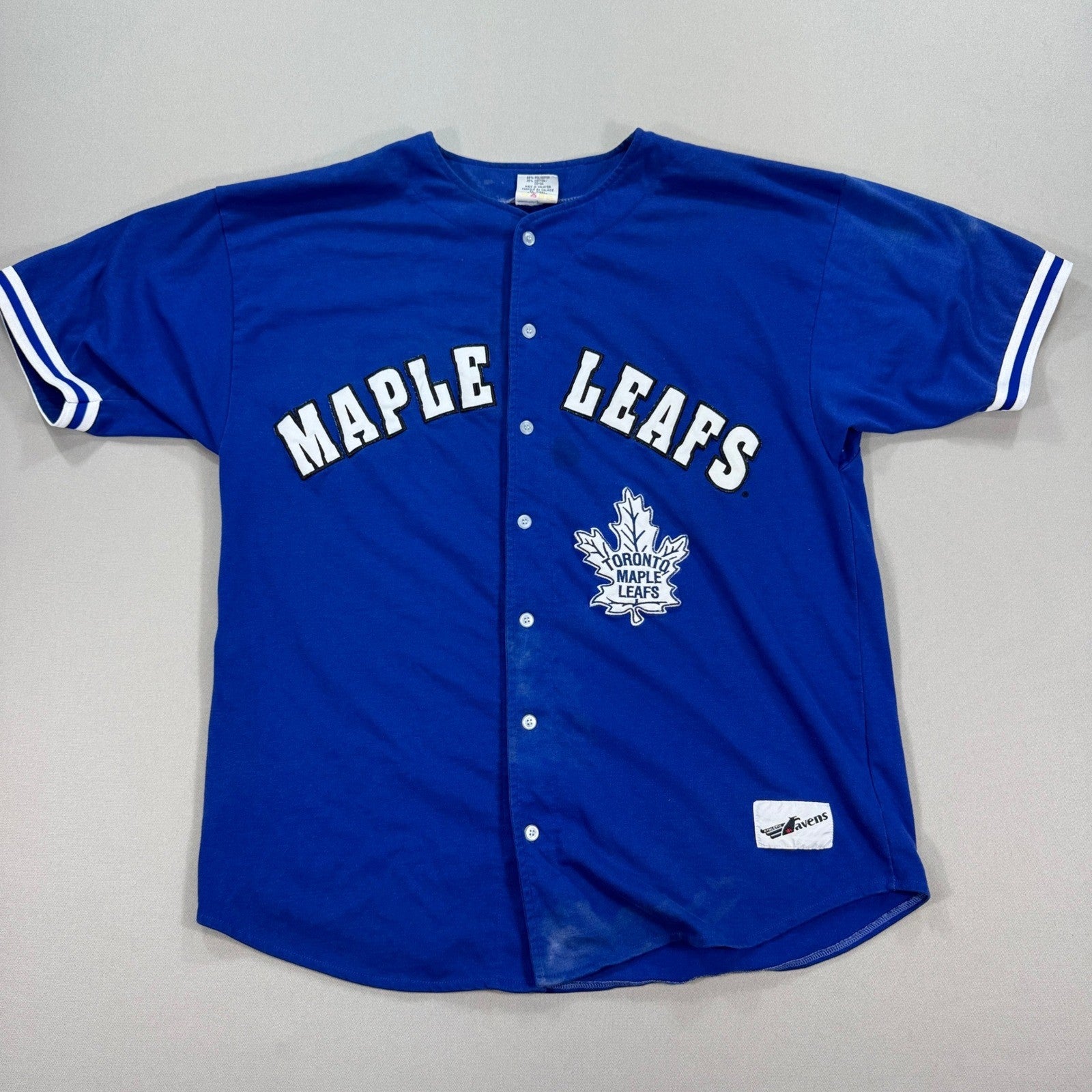 Vintage Toronto Maple Leafs Jersey Ravens Athletic NHL mens Large