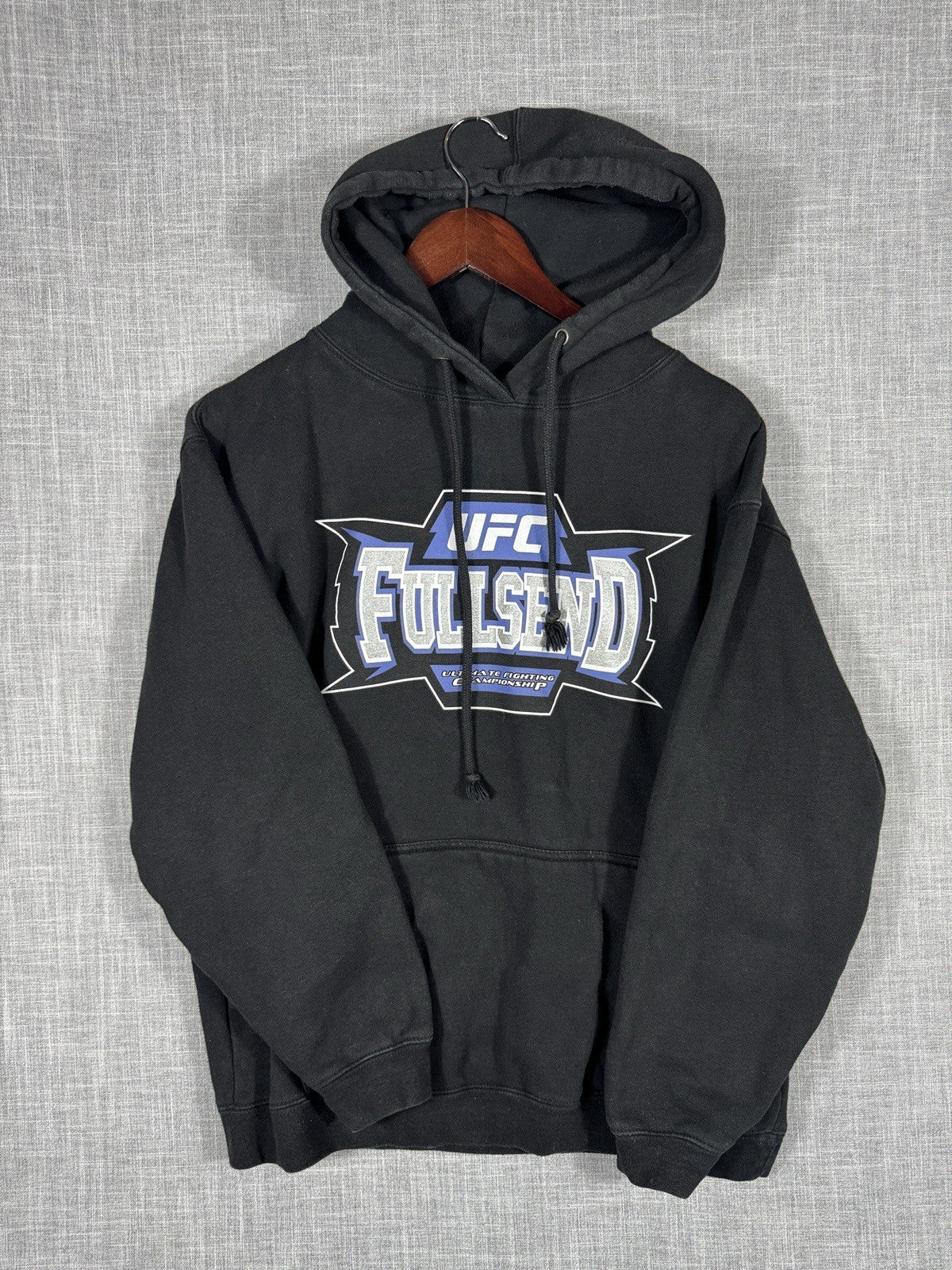 Full Send UFC Championship Hoodie Black Men’s Size Small Drawstring