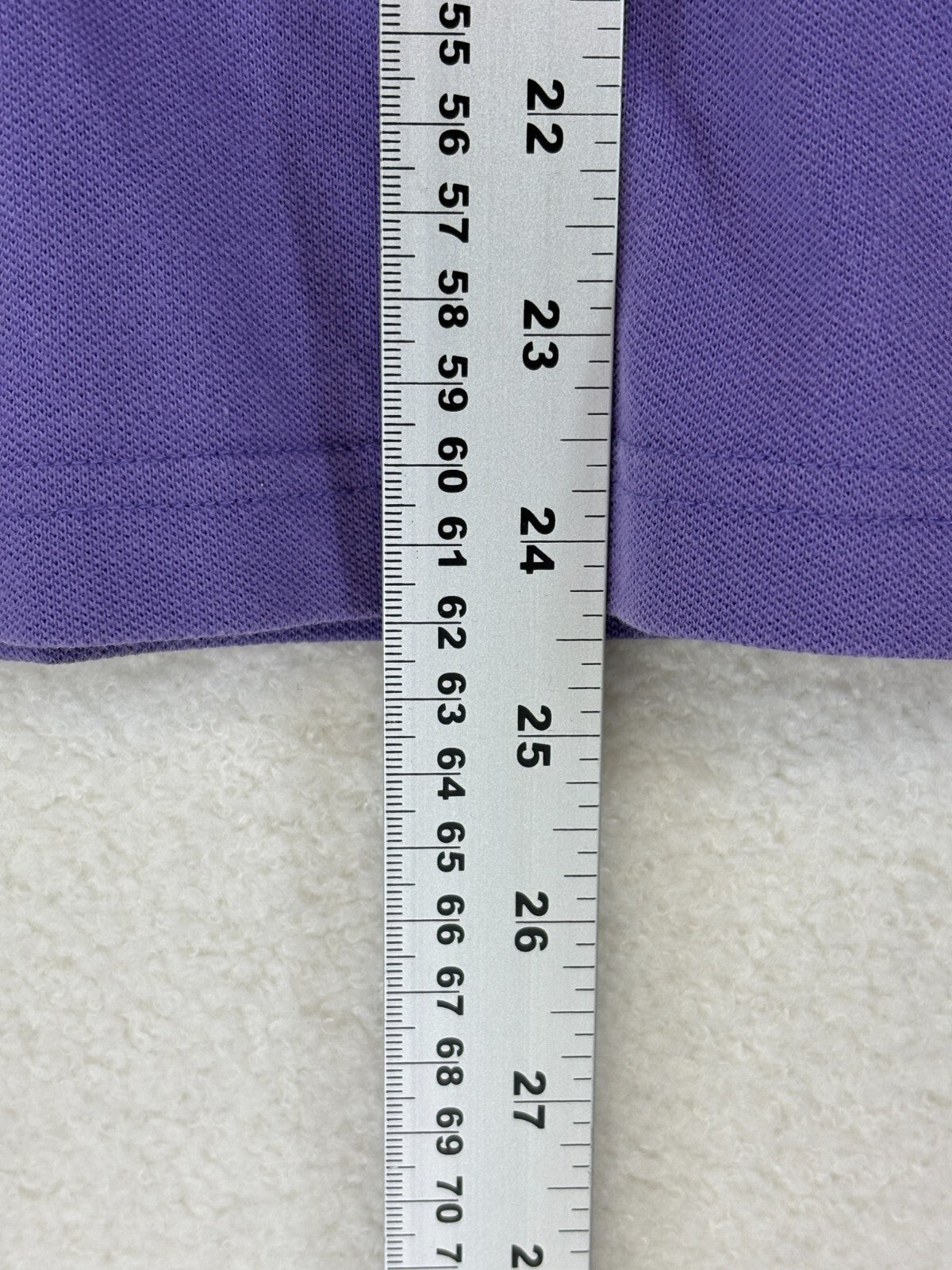 Lacoste Polo Shirt Mens 5 Purple Classic Fit Crocodile Embroidered