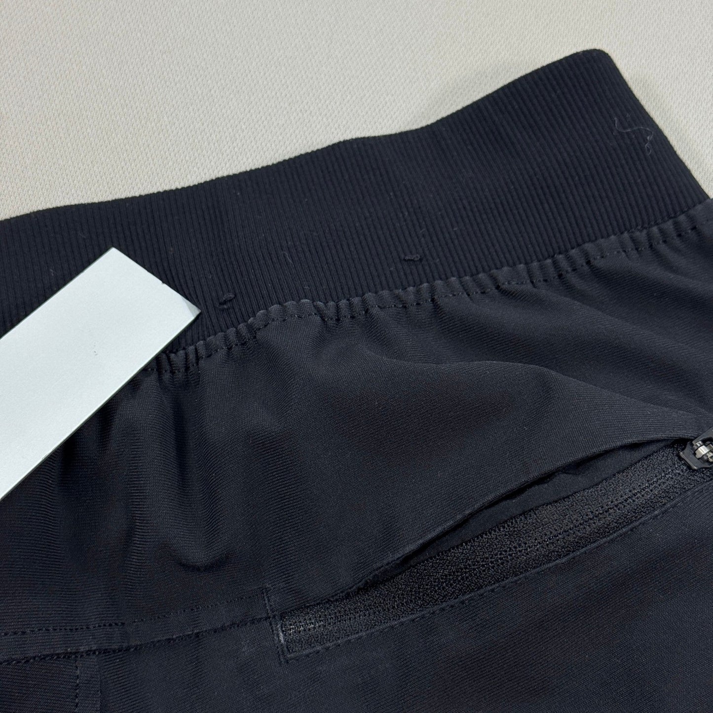 Lululemon mens ABC Jogger Shorter Warpstreme LM5A29S Black Size Small