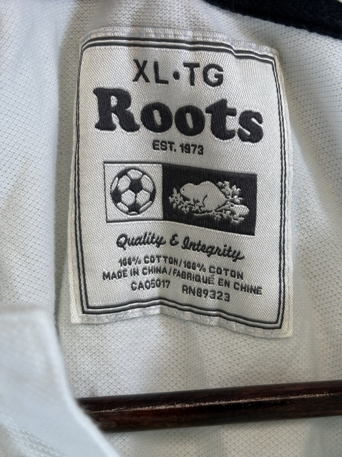 Vintage Roots 1973 Germany National Football Team White Polo Shirt mens XL