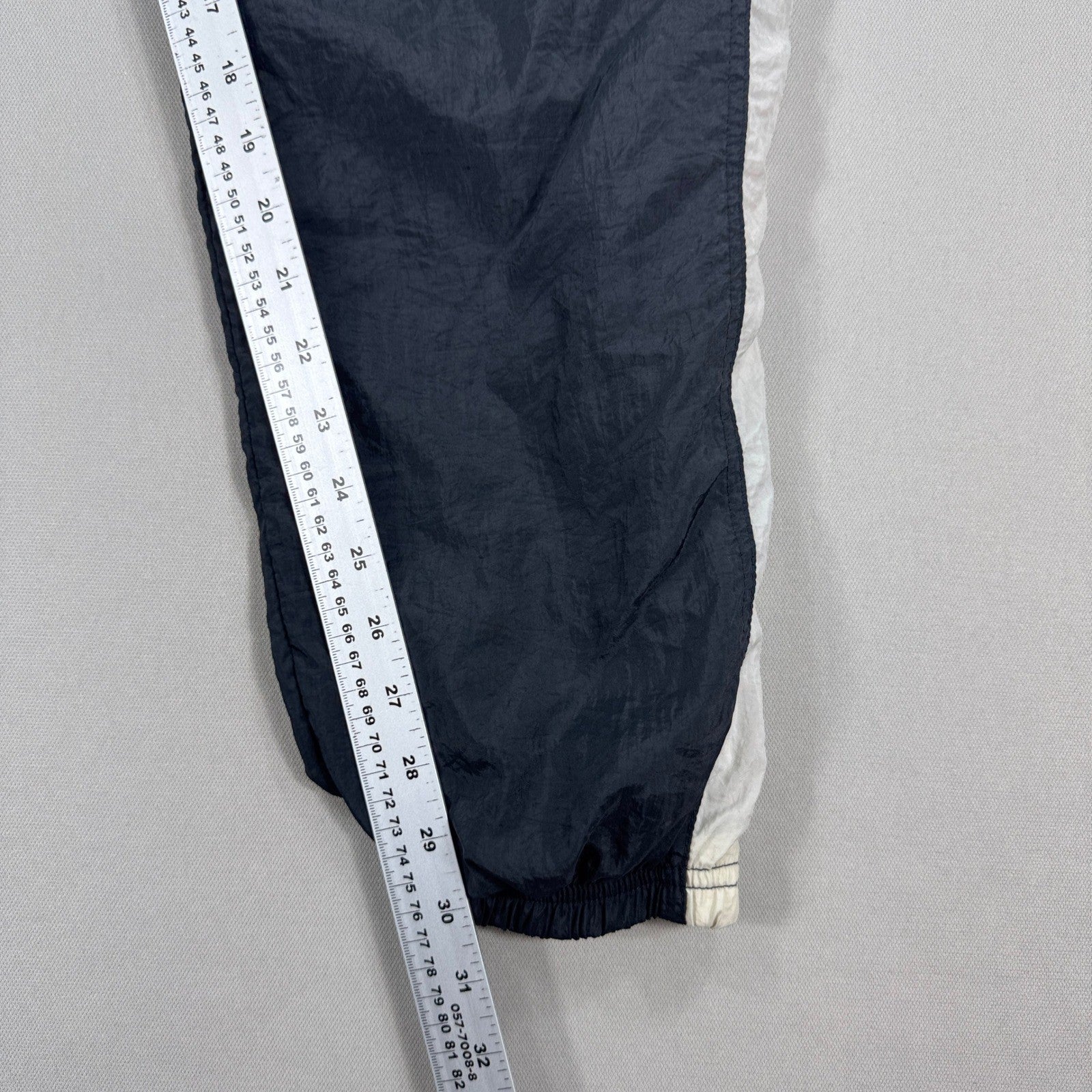 Vintage 90s Nike Windbreaker Pants Youth Large Ankle Zip Lined Drawstring