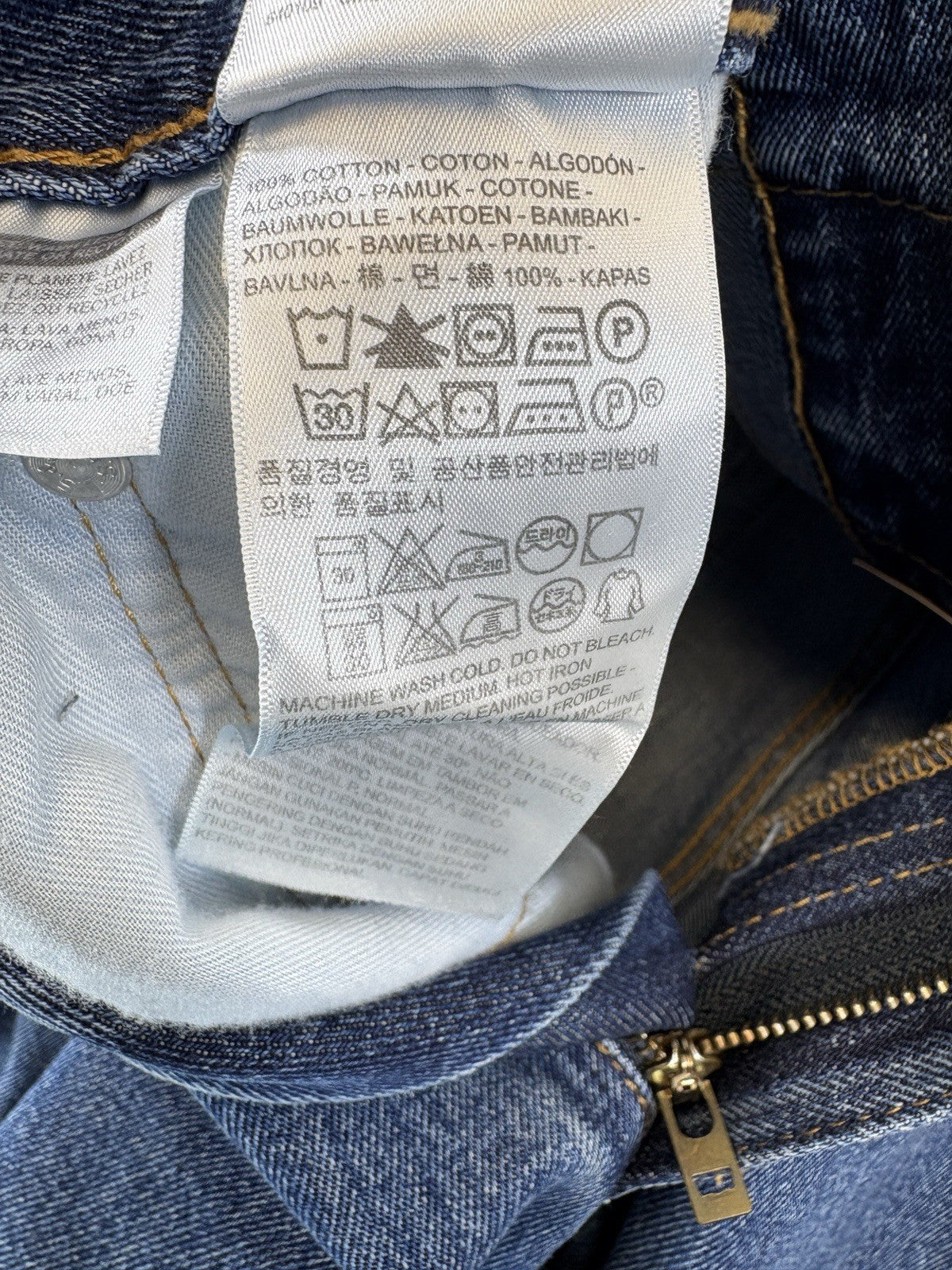 Levi's 516 Slim Straight Jeans Mens 34x30 Medium Wash NEW