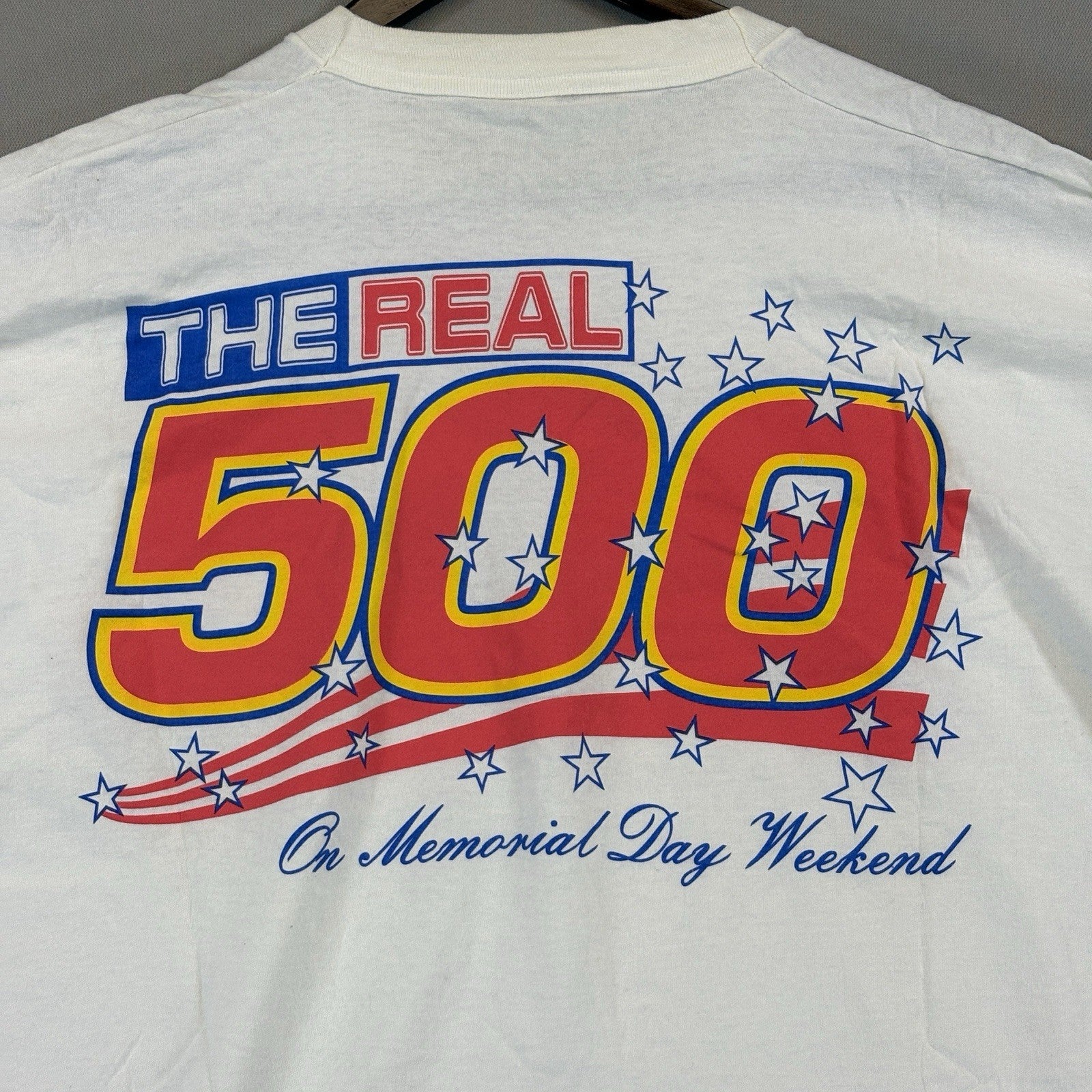 Vintage The Inaugural US 500 Michigan Speedway Single Stitch T Shirt mens 2XL