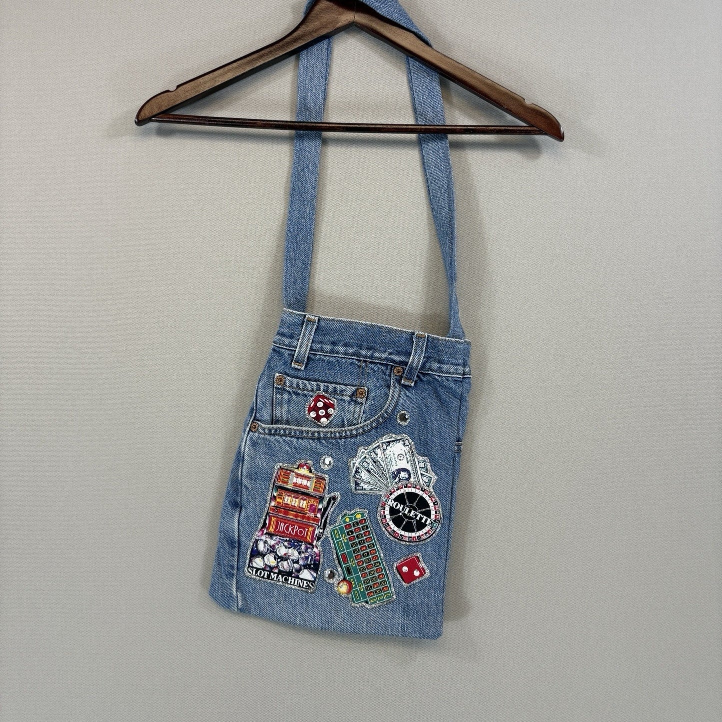 Vintage Levi's 550 Hand Crafted Las Vegas Jean Shoulder Womens Bag