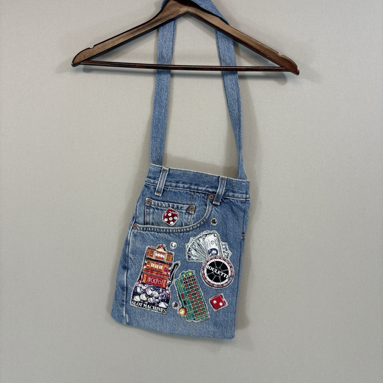 Vintage Levi's 550 Hand Crafted Las Vegas Jean Shoulder Womens Bag