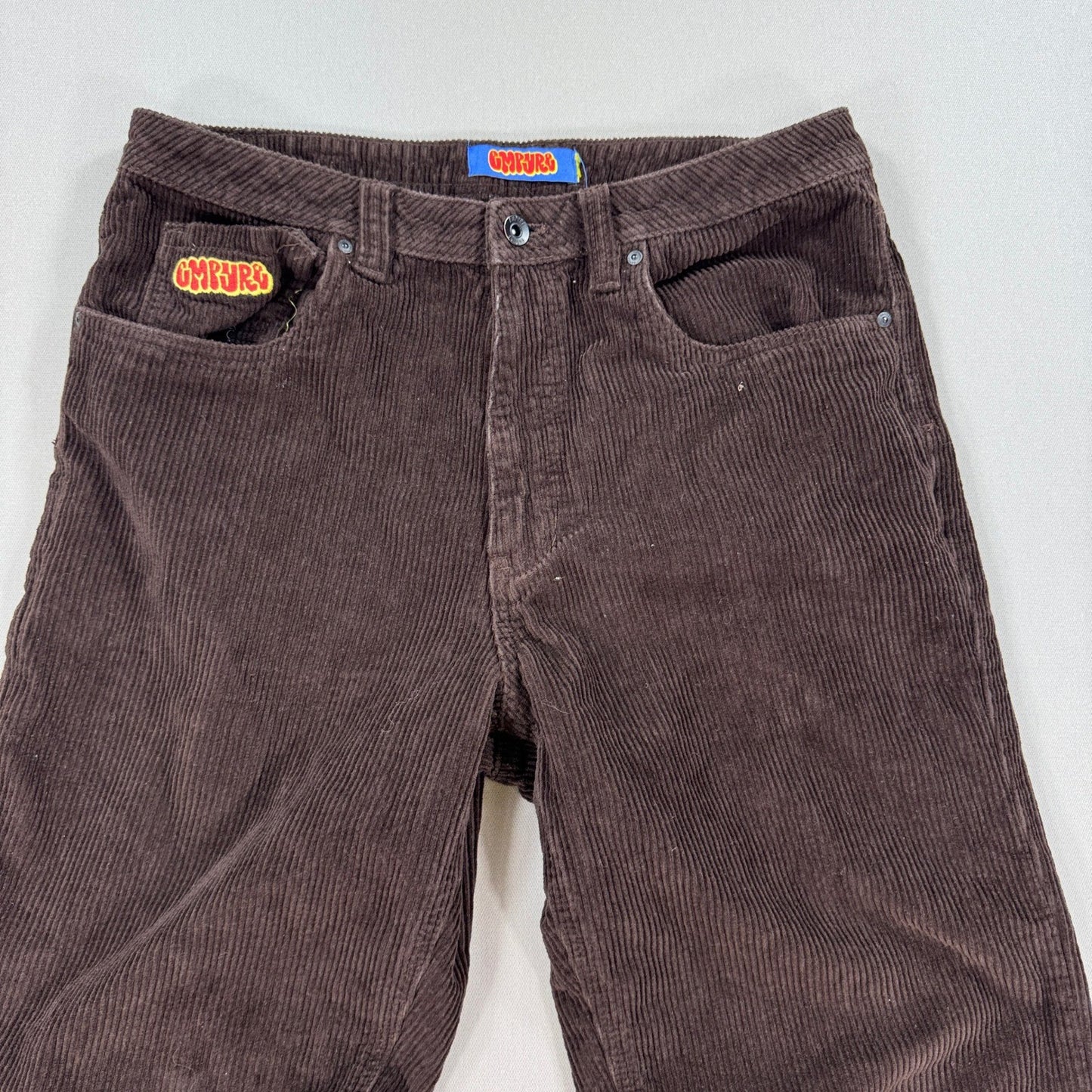 Empyre Corduroy Pants mens 34x28 Brown Relaxed Fit Skater Y2K Baggy Loose Fit