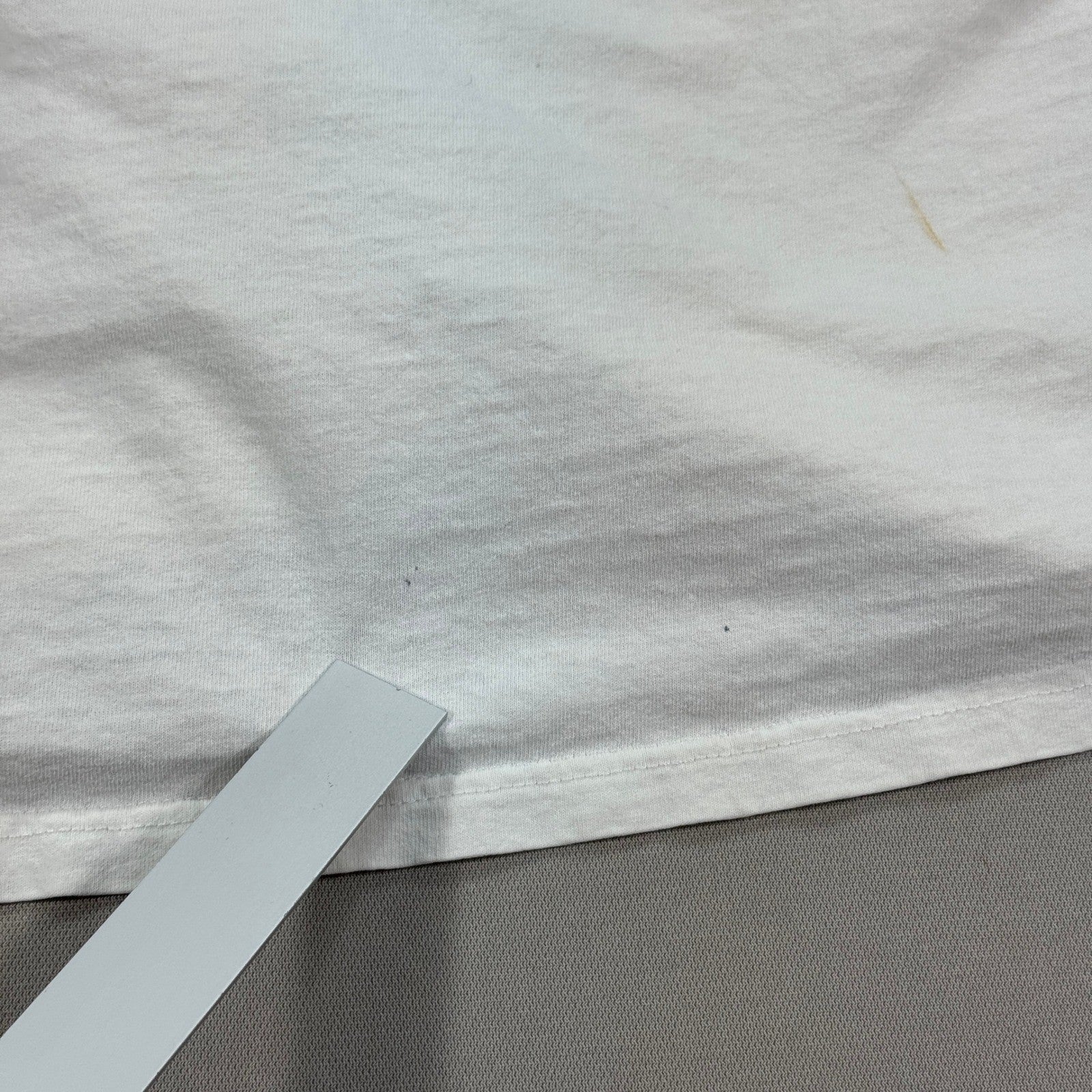 Vintage Nike Essentials T-Shirt mens 2XL White Spell Out Center Swoosh Canada