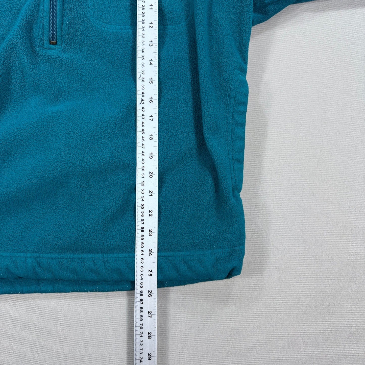 Nike ACG Fleece Sweater mens Medium Teal Half Zip Pullover Cozy waist Cinch