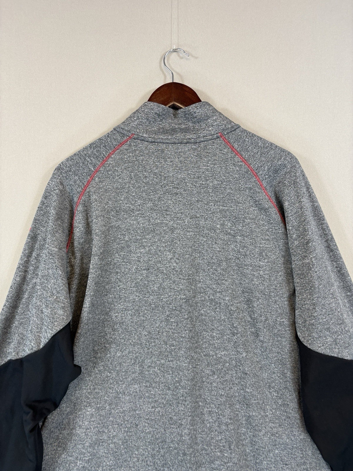 Adidas Climaheat mens 2XL Training Sweater Full Zip Red Lined Warm Athletic