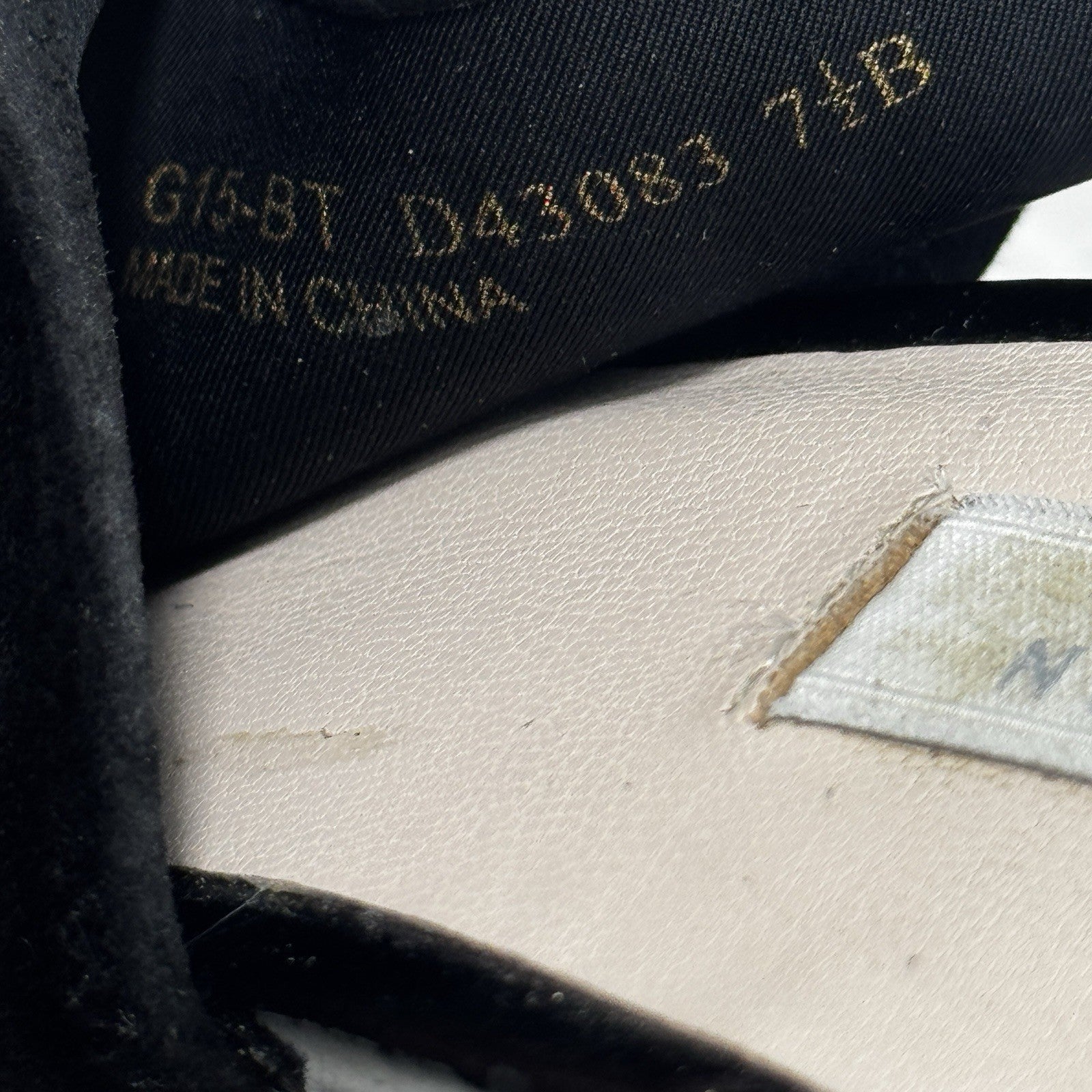 Cole Haan Nene Heels Womens Sz 7.5 Black Suede Peep Toe Sandal Shoes Sling Back