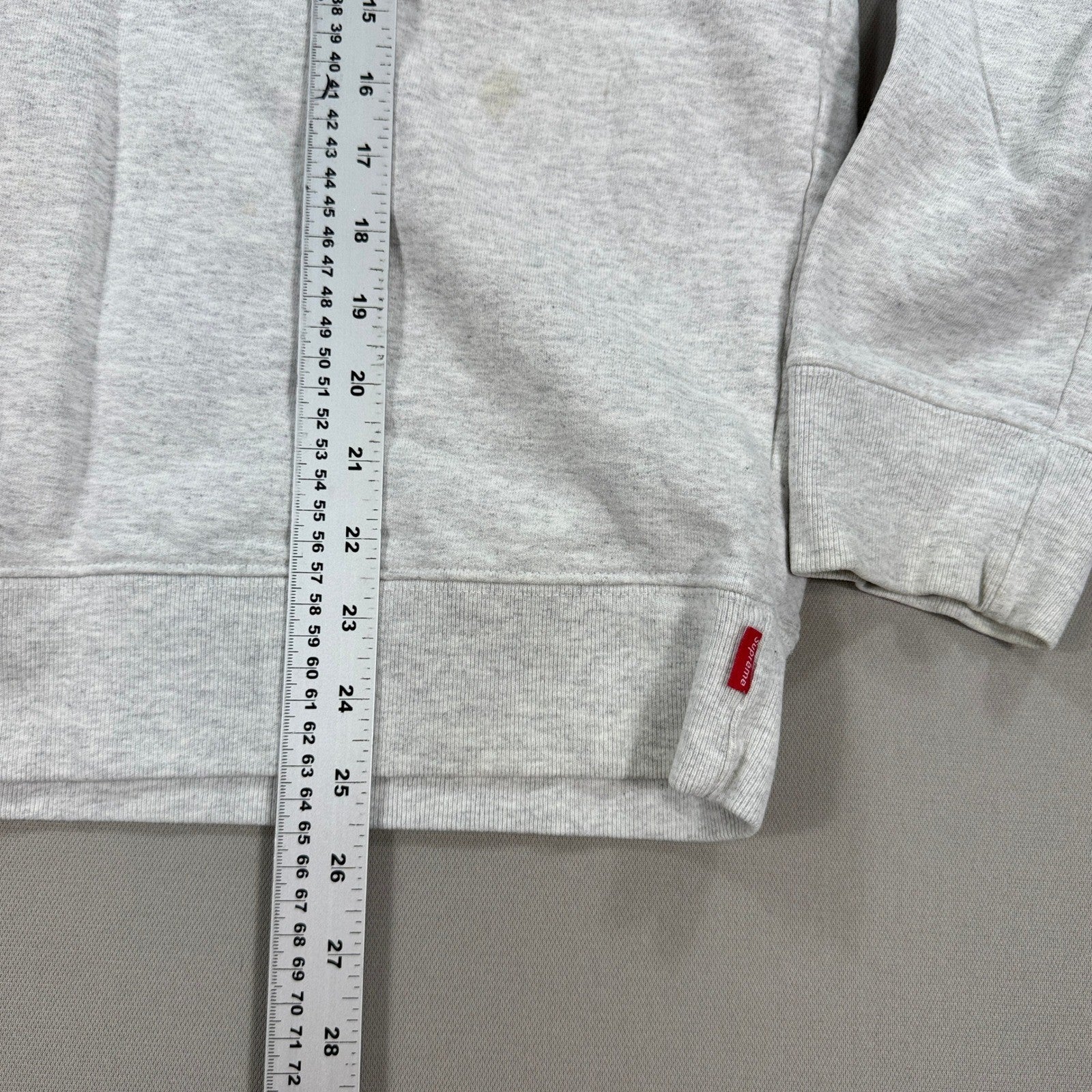 Supreme Ganesh Crewneck Sweatshirt mens Medium Gray Embroidered Logo Pullover