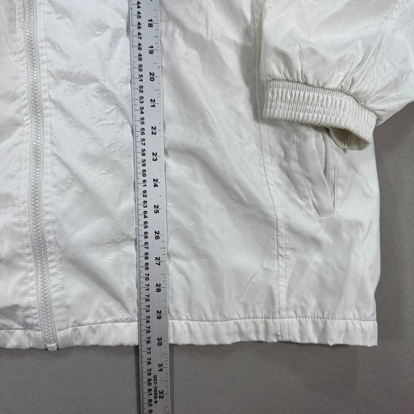 Vintage Adidas Windbreaker Jacket mens 3XL Blue White Stripe Full Zip Trefoil