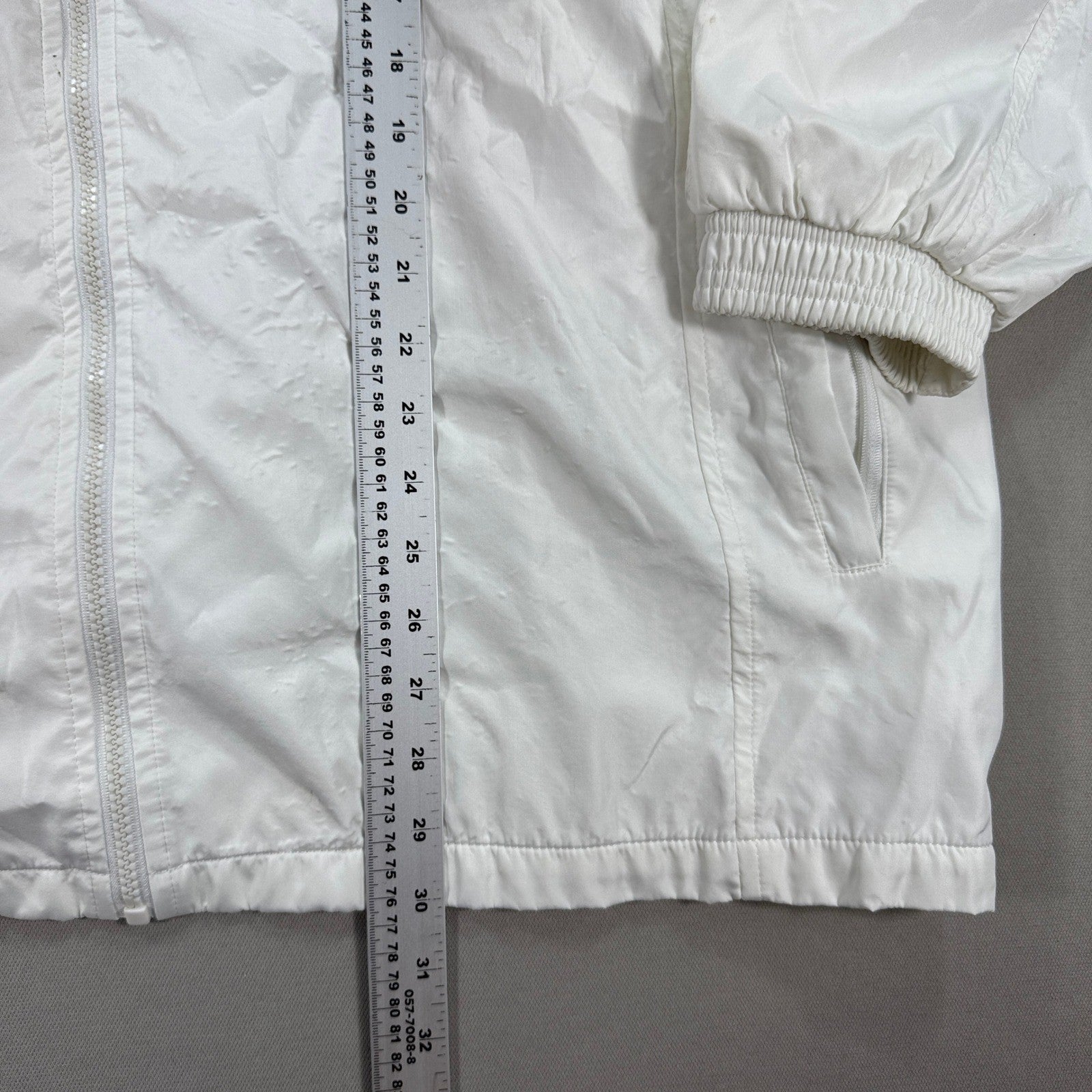 Vintage Adidas Windbreaker Jacket mens 3XL Blue White Stripe Full Zip Trefoil