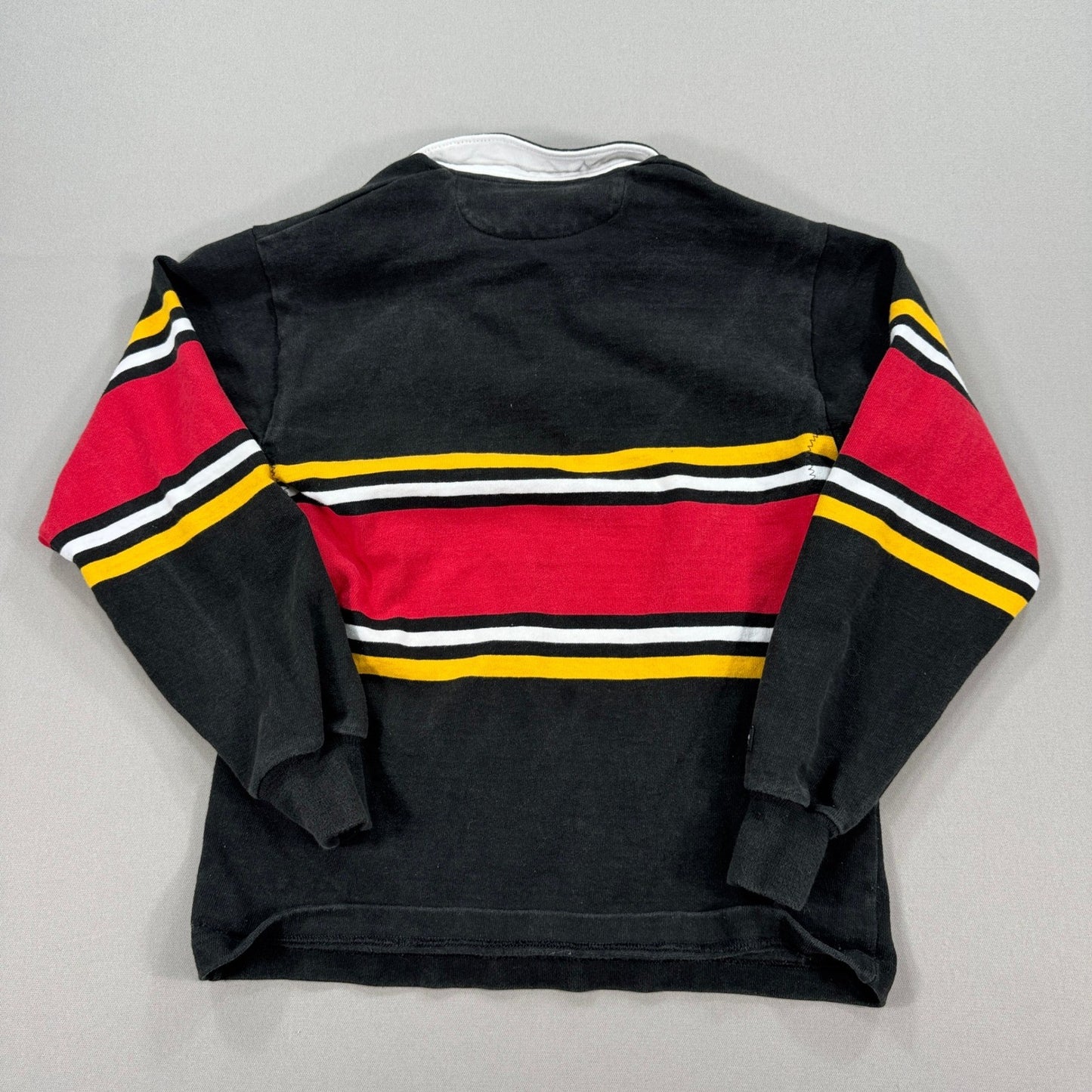 Vintage Barbarian Rugby Wear Polo Shirt University of Guelph Mens XS Long Sleeve