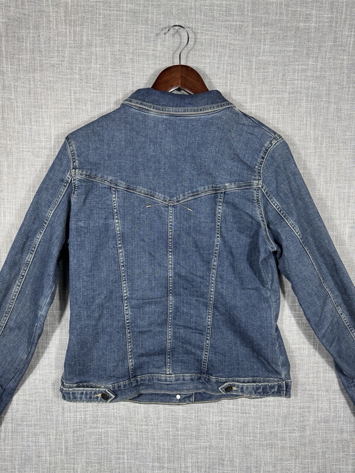 Lee Riders Women’s Jean Denim Jacket Button Down Country Rodeo Size Large