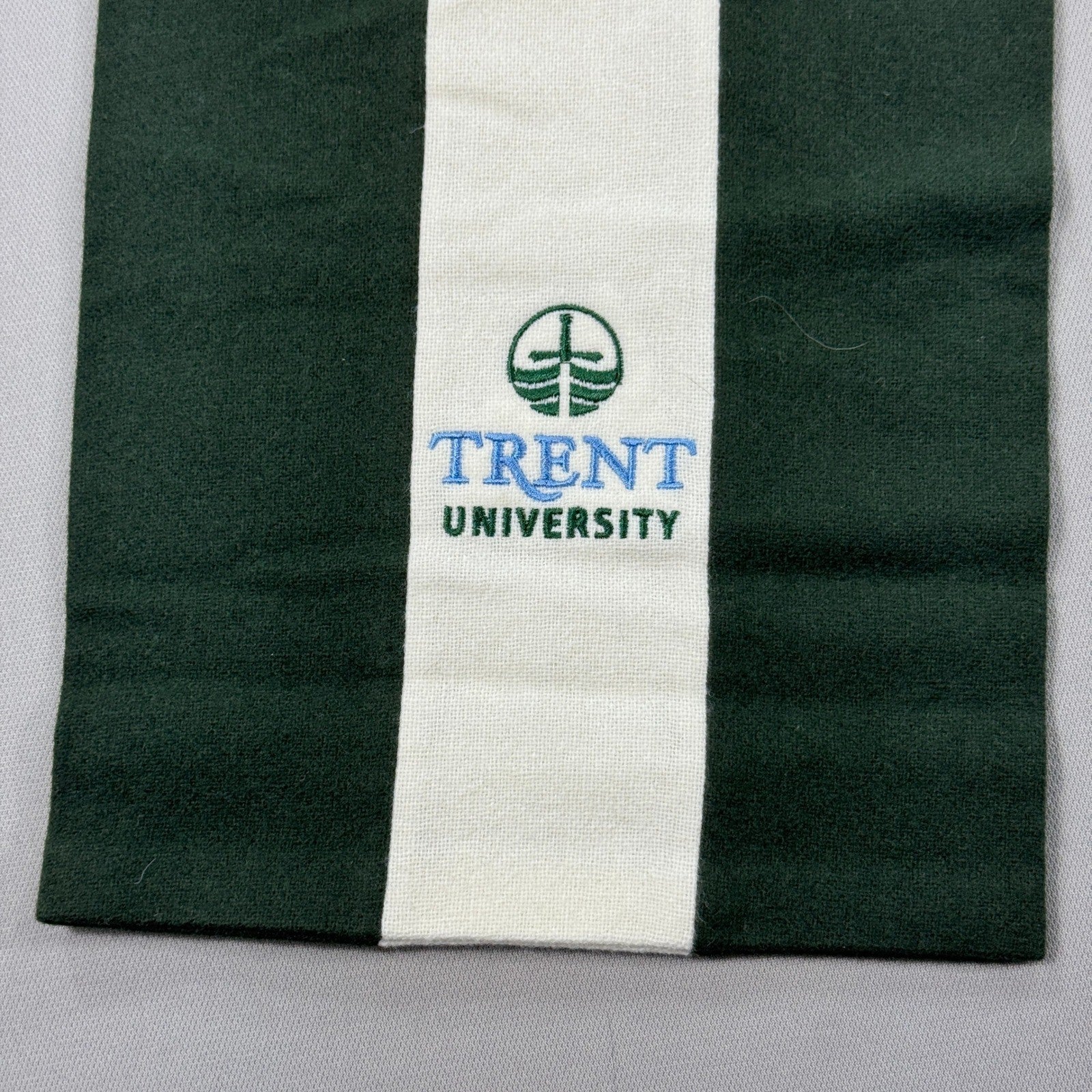 Ryder & Amies University Outfitters Scarf Green White 100% Wool Made In England
