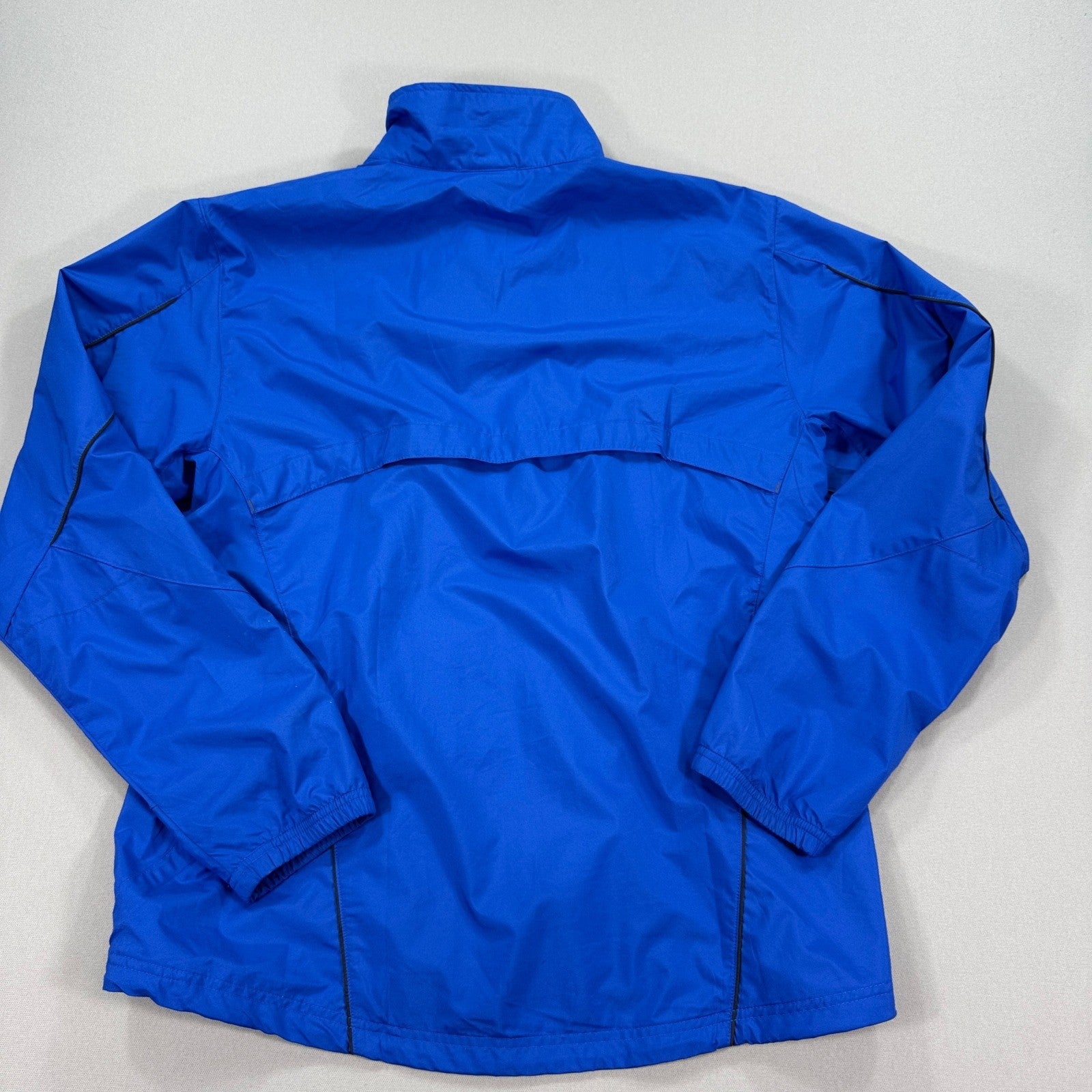 Nike Clima Fit Windbreaker Jacket mens Large Blue Full Zip Lightweight Golf