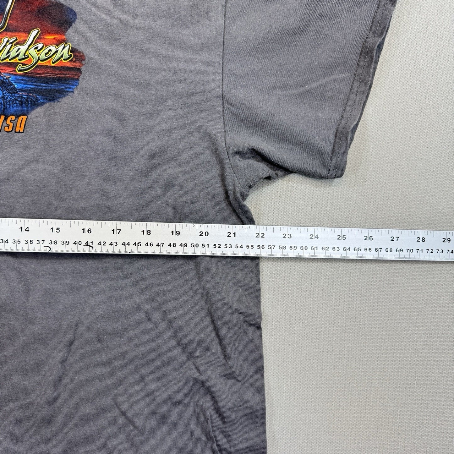 Harley Davidson Motorcycles T-Shirt mens S/M Gray Orlando Alligator