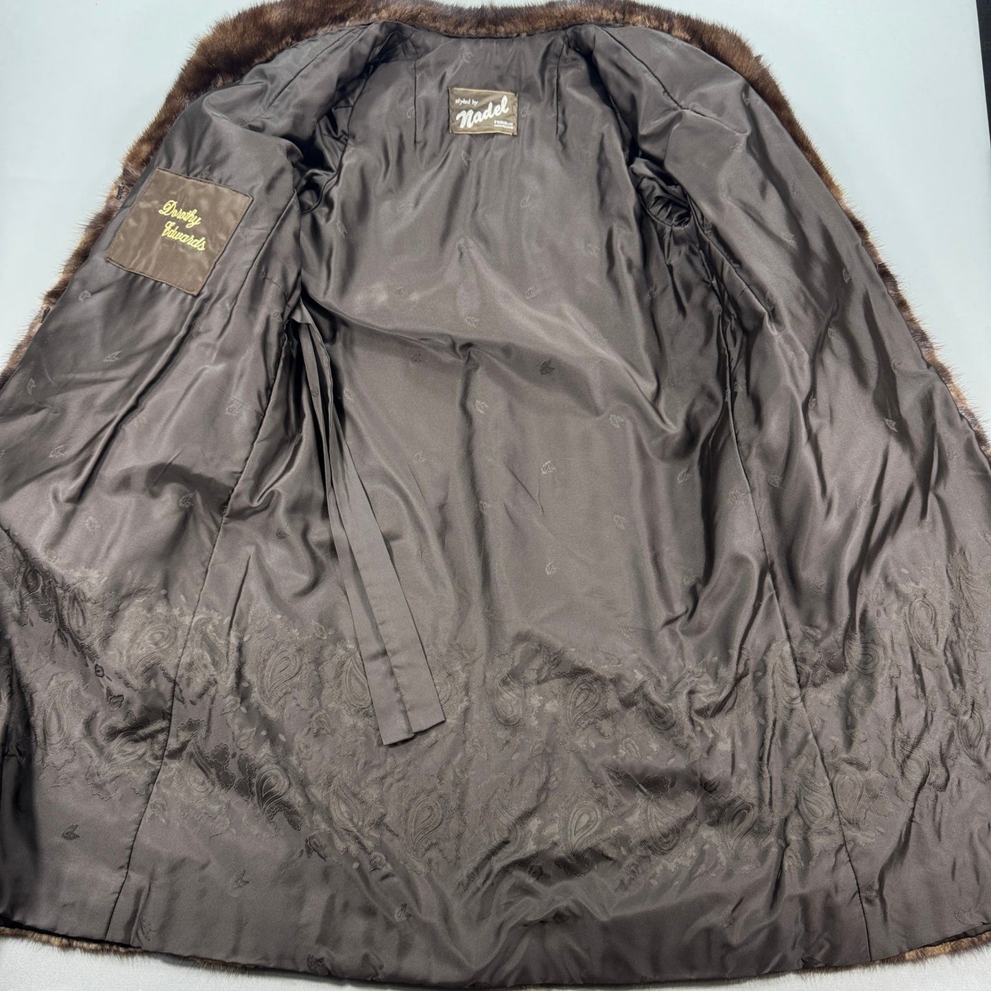 Beautiful Nadel Hamilton Furs Full Length Mink Fur Coat Womens Lined