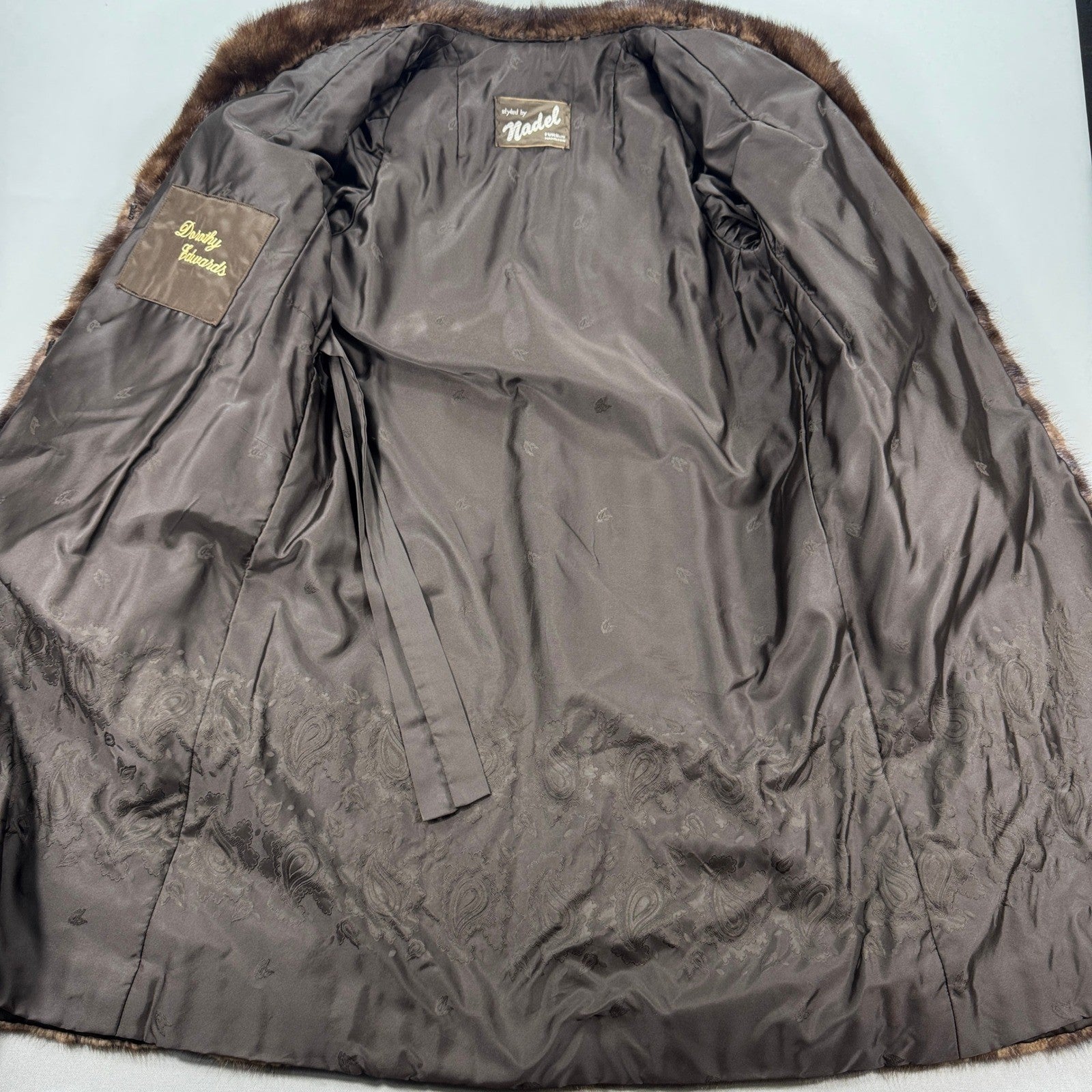 Beautiful Nadel Hamilton Furs Full Length Mink Fur Coat Womens Lined