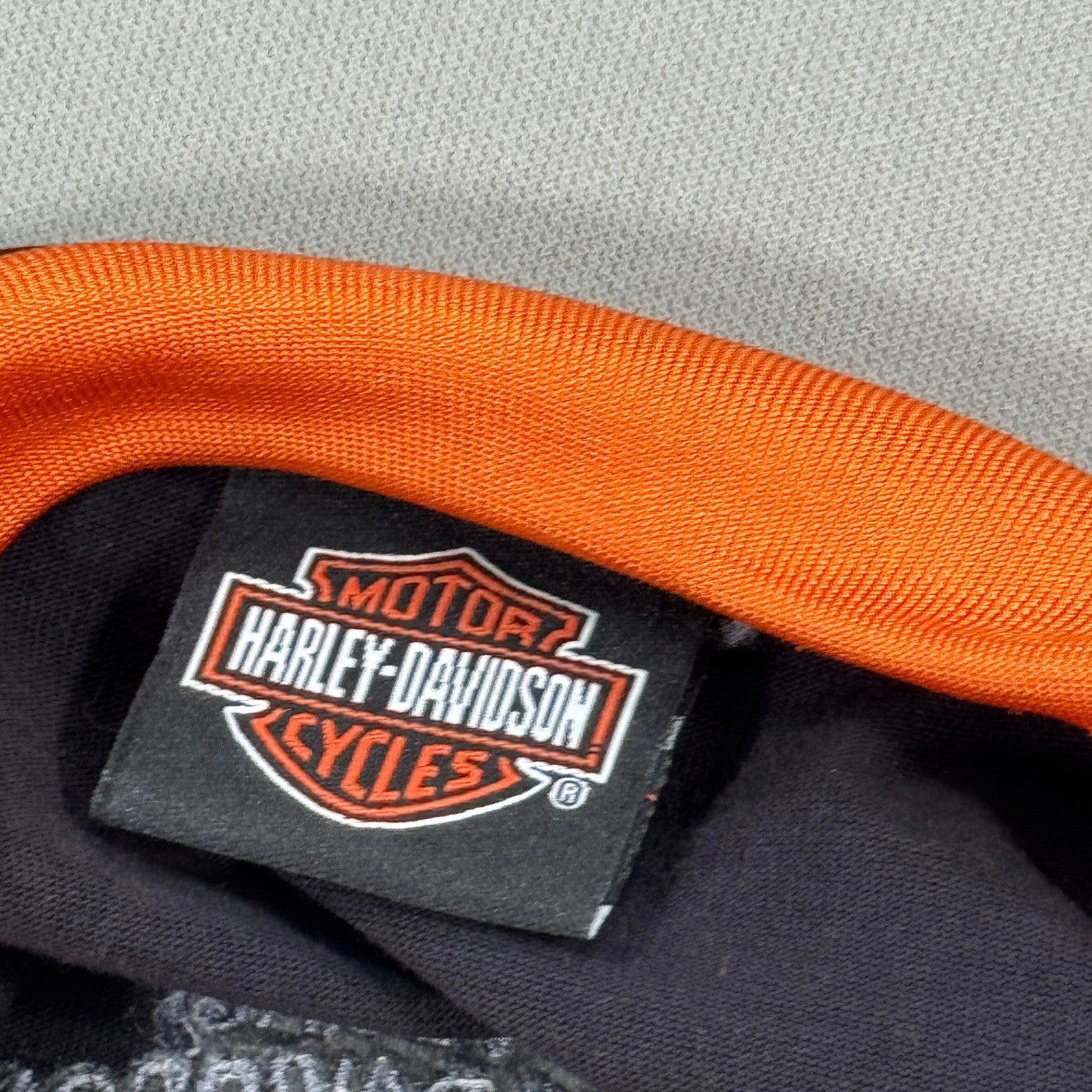 Harley Davidson Embroidered Biker Shirt mens Large Las Vegas Nevada Y2K