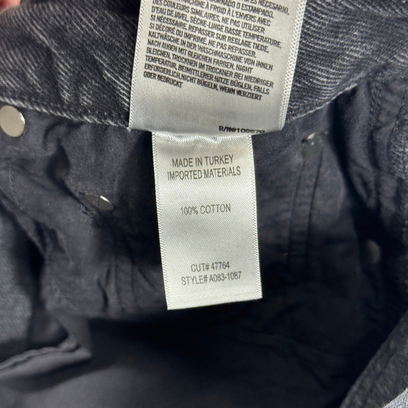 AGOLDE Cutoff Denim Shorts Womens Size 31 High Rise Distressed Button Fly