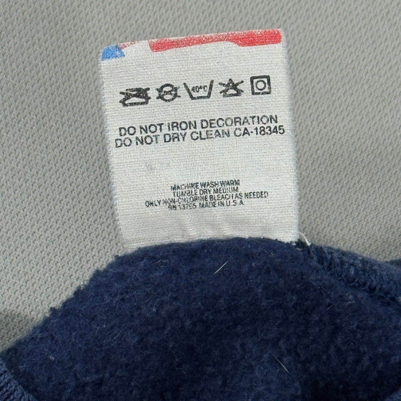 Vintage 90's Guess Mens Small Sweatshirt Blue Graphic USA Made Single Stitch