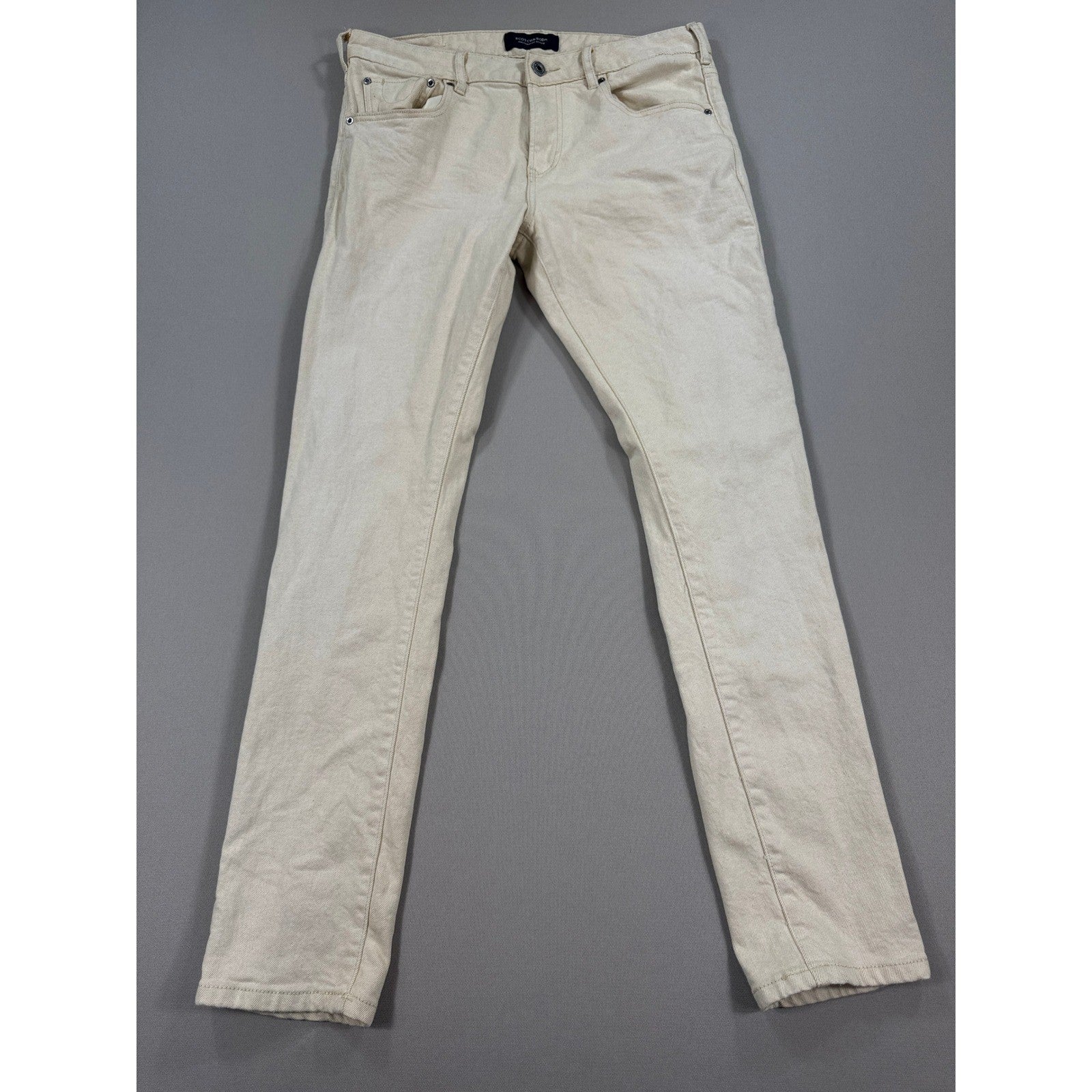 3x Scotch & Soda Jeans Skinny Fit Stretch Denim mens 32x32 Gray Blue Beige