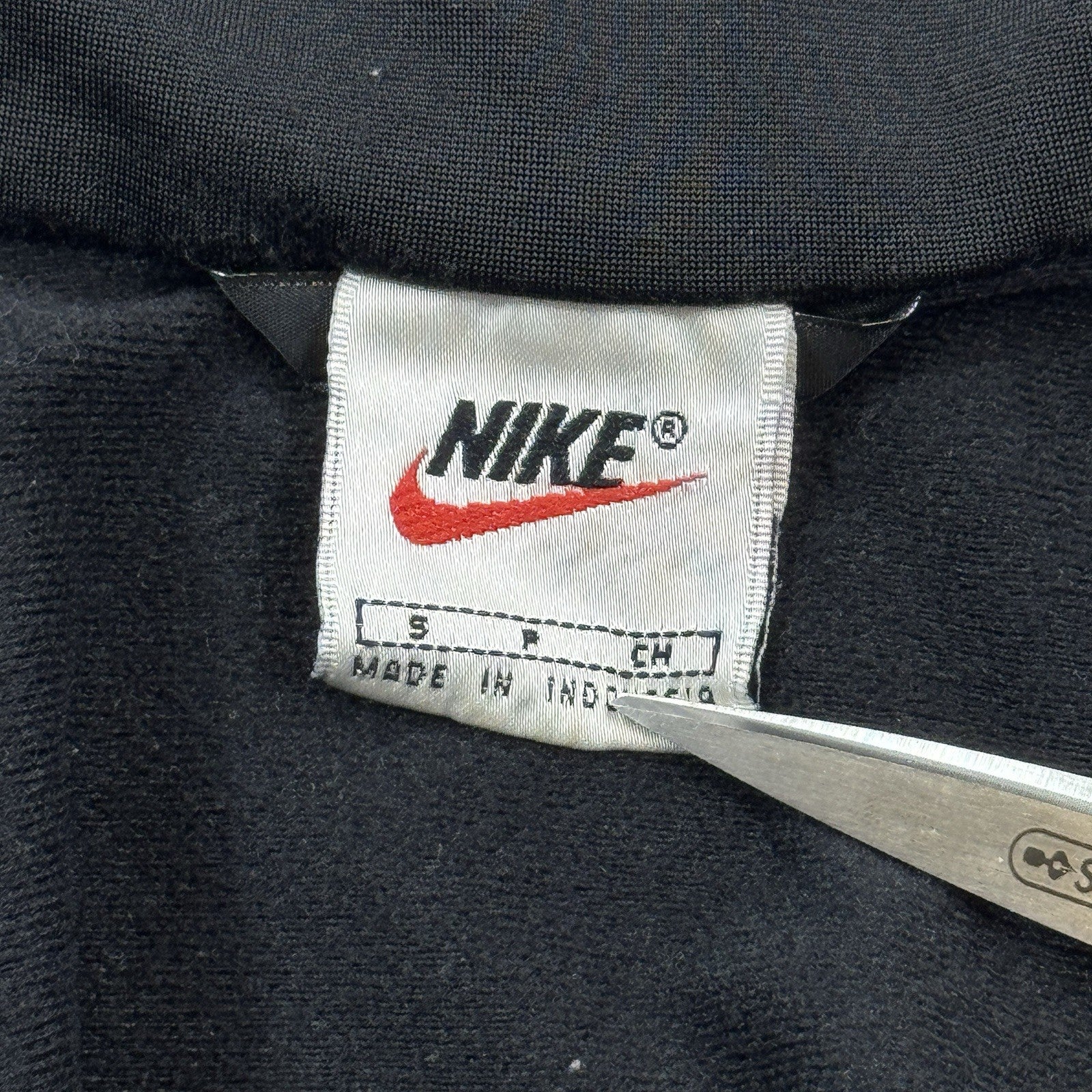 Vintage Nike Track Jacket mens Small Big Logo Swoosh Full Zip Windbreaker Y2K