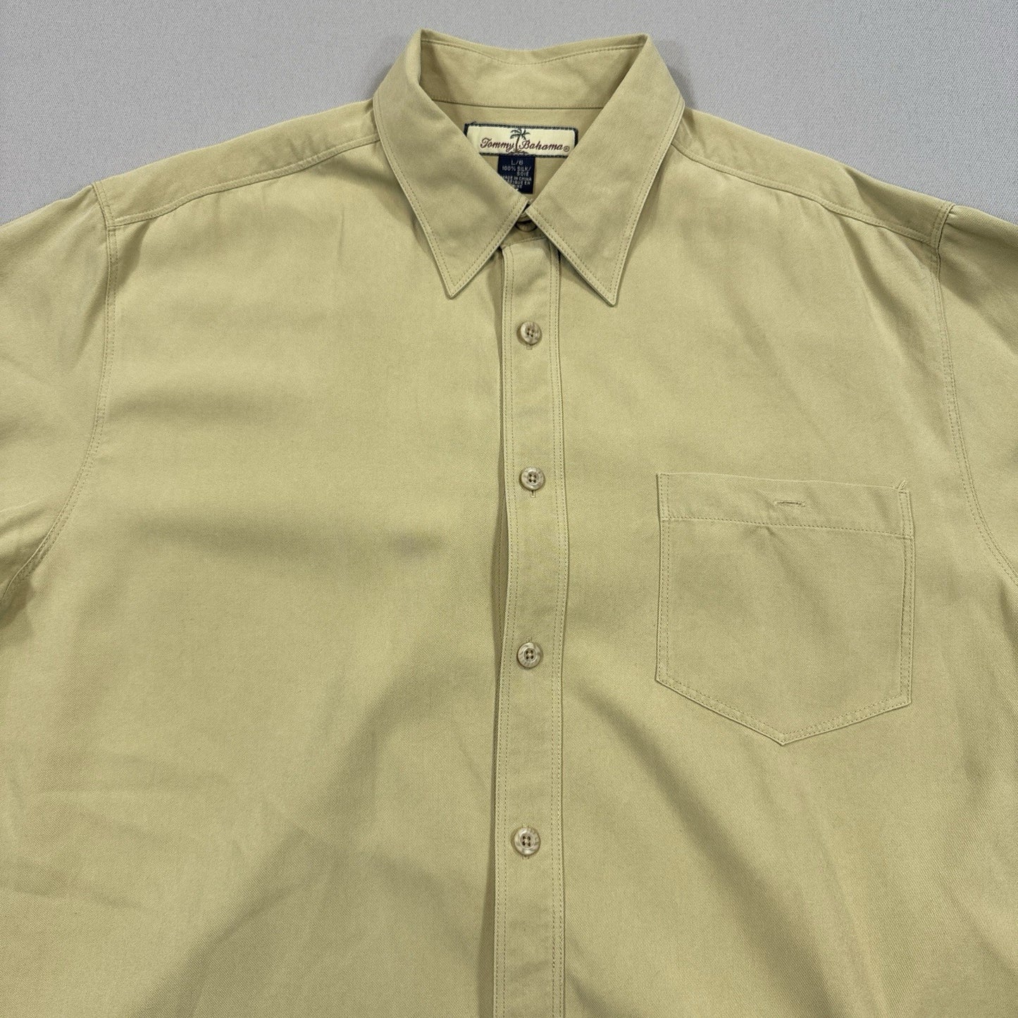 2x Tommy Bahama Shirts mens Large Long Sleeve Button Down 100% Silk