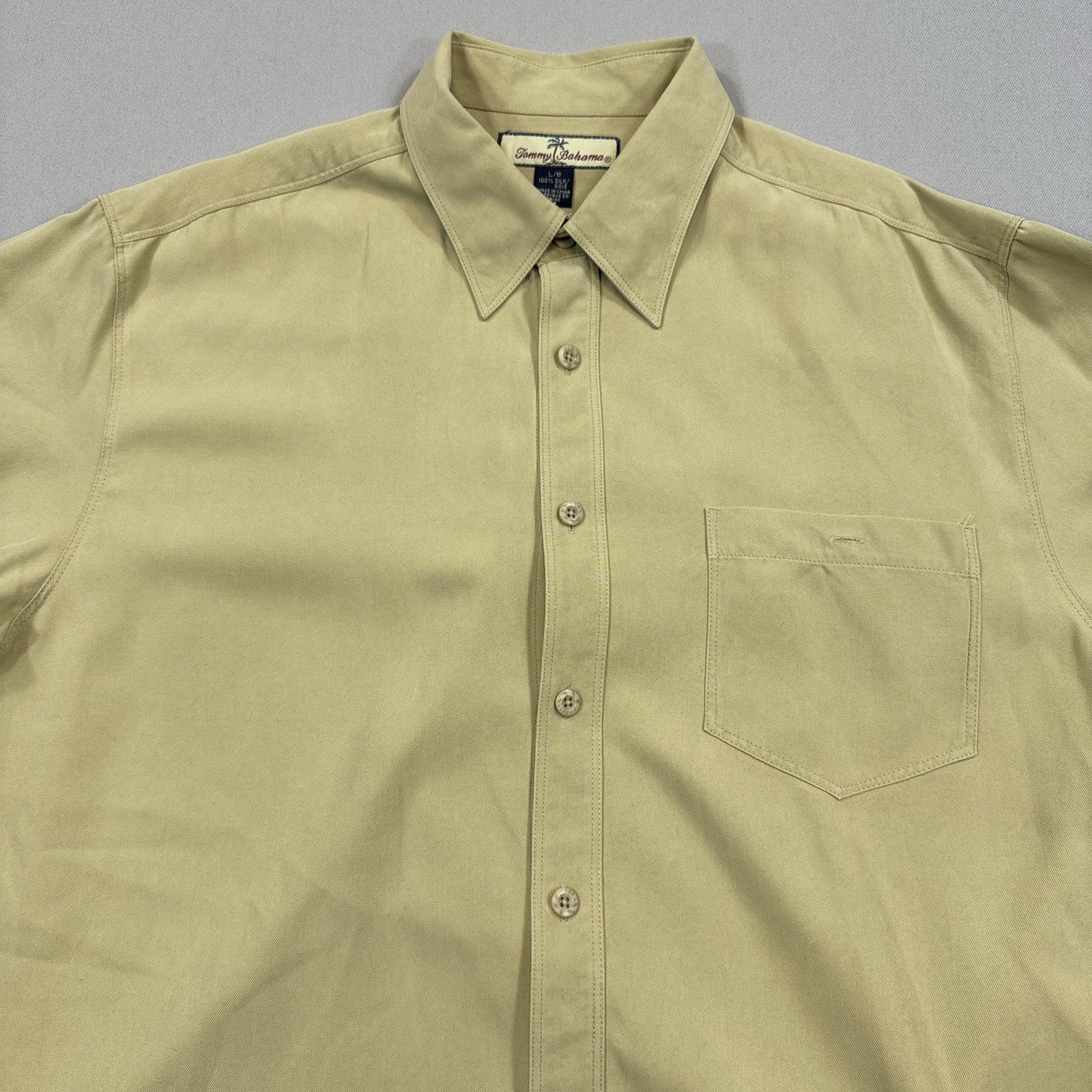 2x Tommy Bahama Shirts mens Large Long Sleeve Button Down 100% Silk