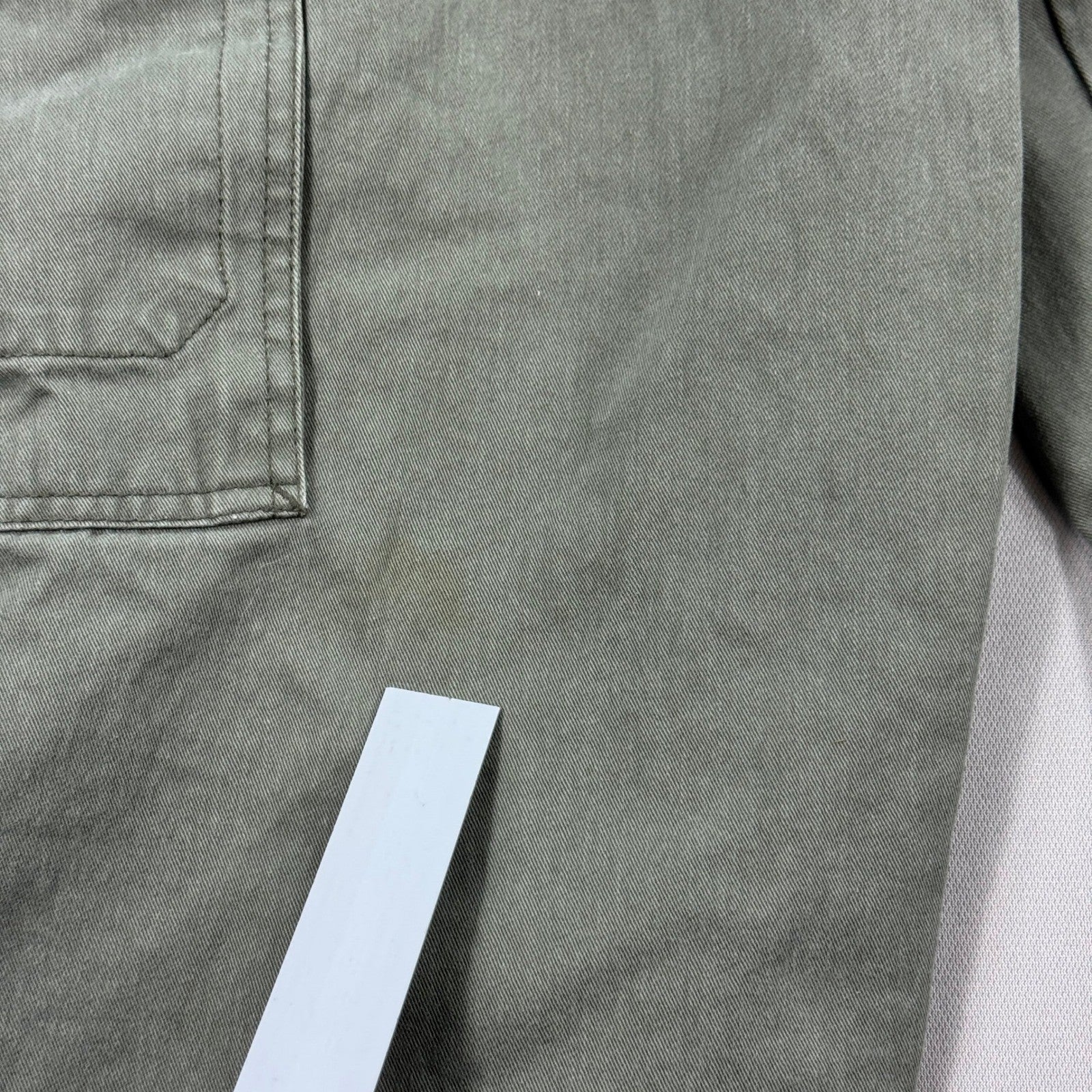 Aeropostale A87 Capri Pants Men's 34x32 Olive Green Cargo Pockets Wide Leg