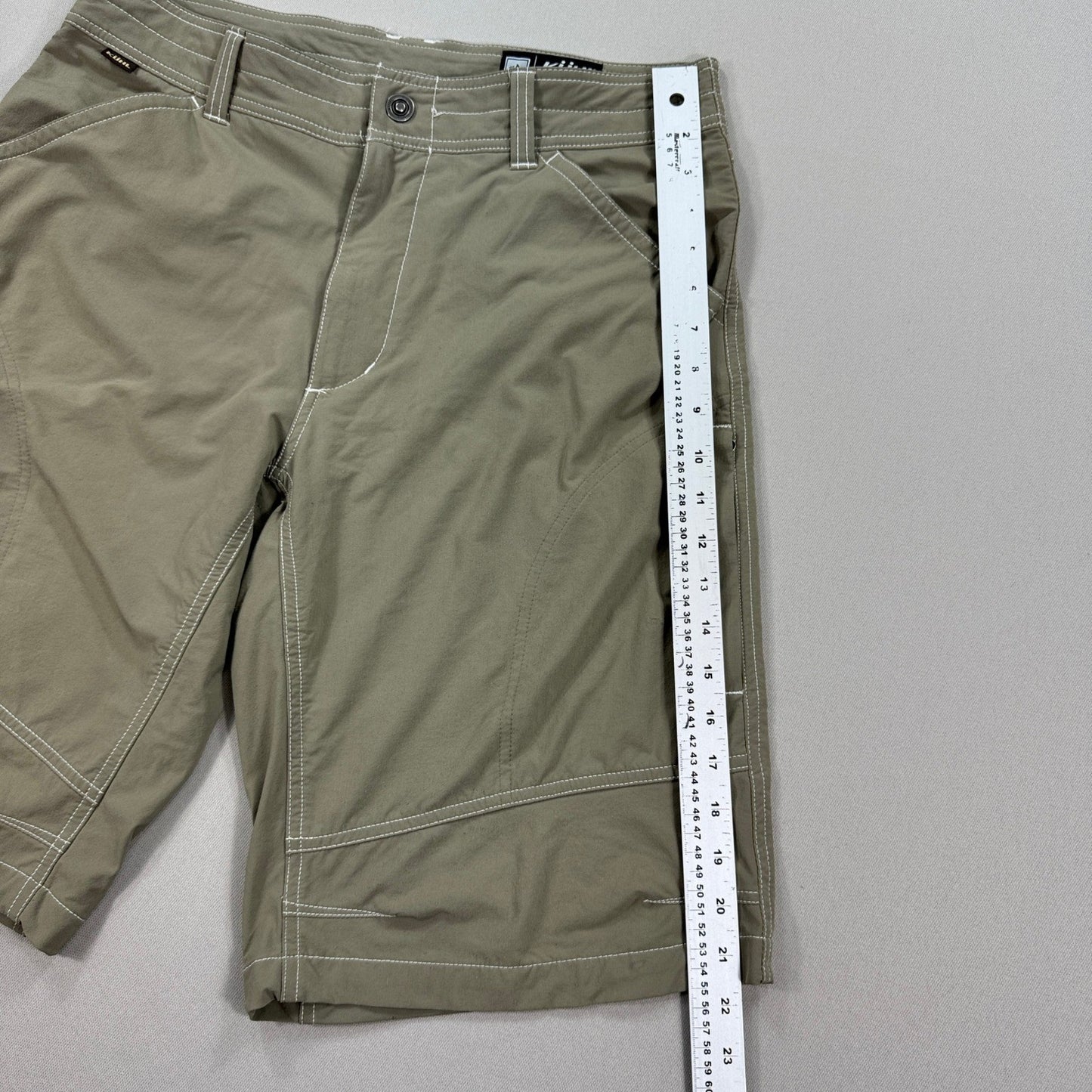 Kuhl Renegade Shorts mens Size 34 Brown Stretch Performance Hiking