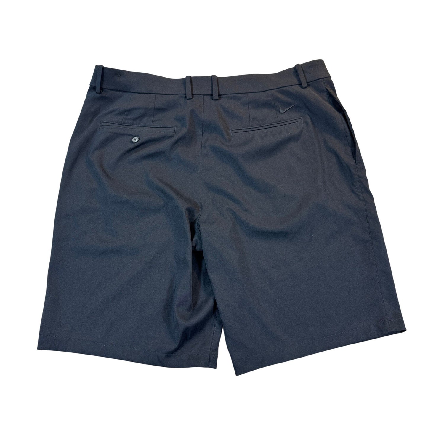 Nike Chino Shorts mens Large Black Golf Tour Dri-Fit Performance Flat Front