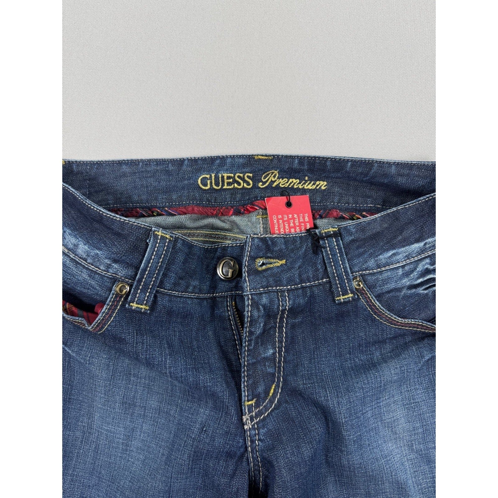 NWT Guess Premium Denim Jeans Womens Size 30 Low Wasted Flared Leg