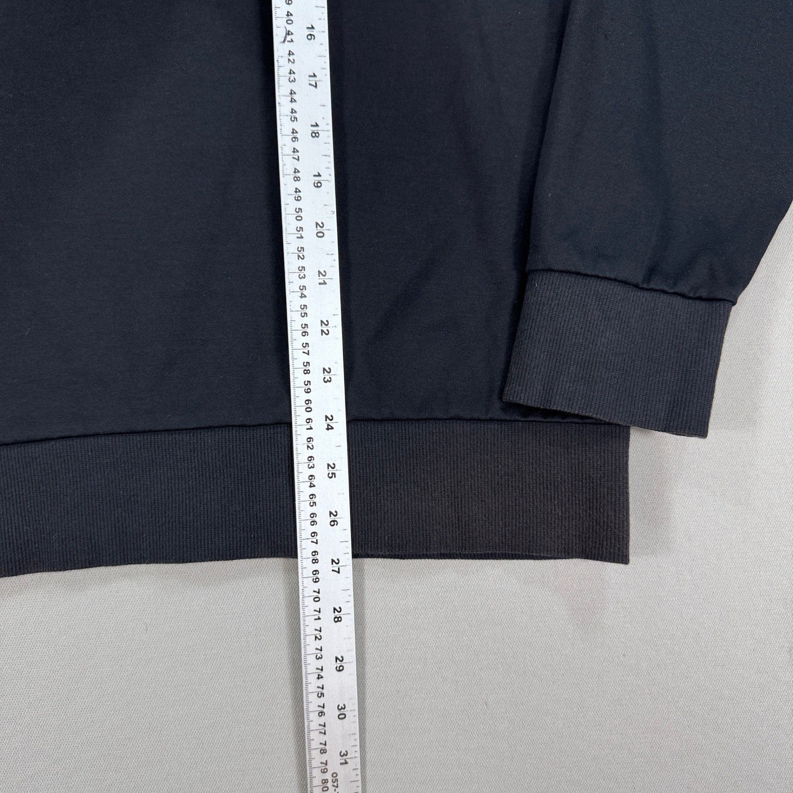 BOSS Hugo Boss Sweatshirt Half Zip Pullover mens XL Black Regular Fit Mock Neck