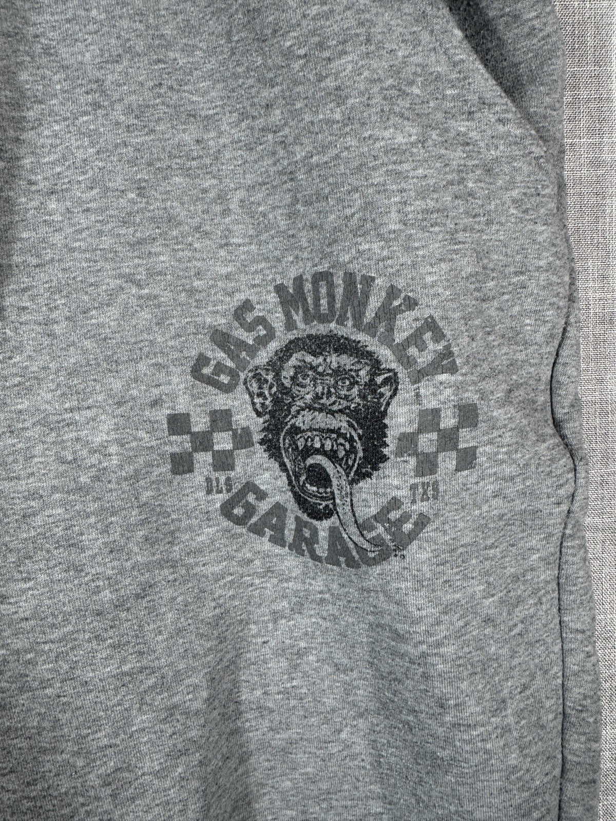Gas Monkey Garage Sweatpants Y2K Gray Mens Large