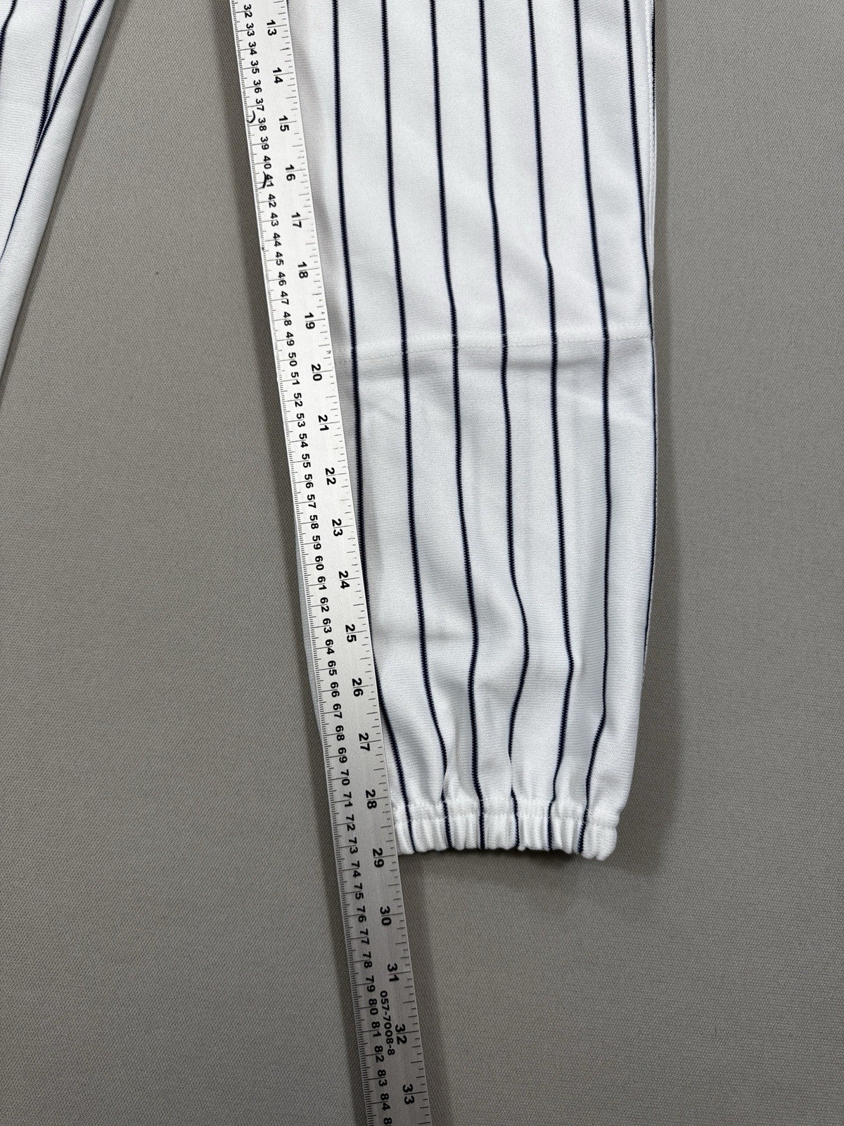 NWT Rawlings Baseball Pants 4x mens Medium Black White Pinstripe Semi-Relaxed