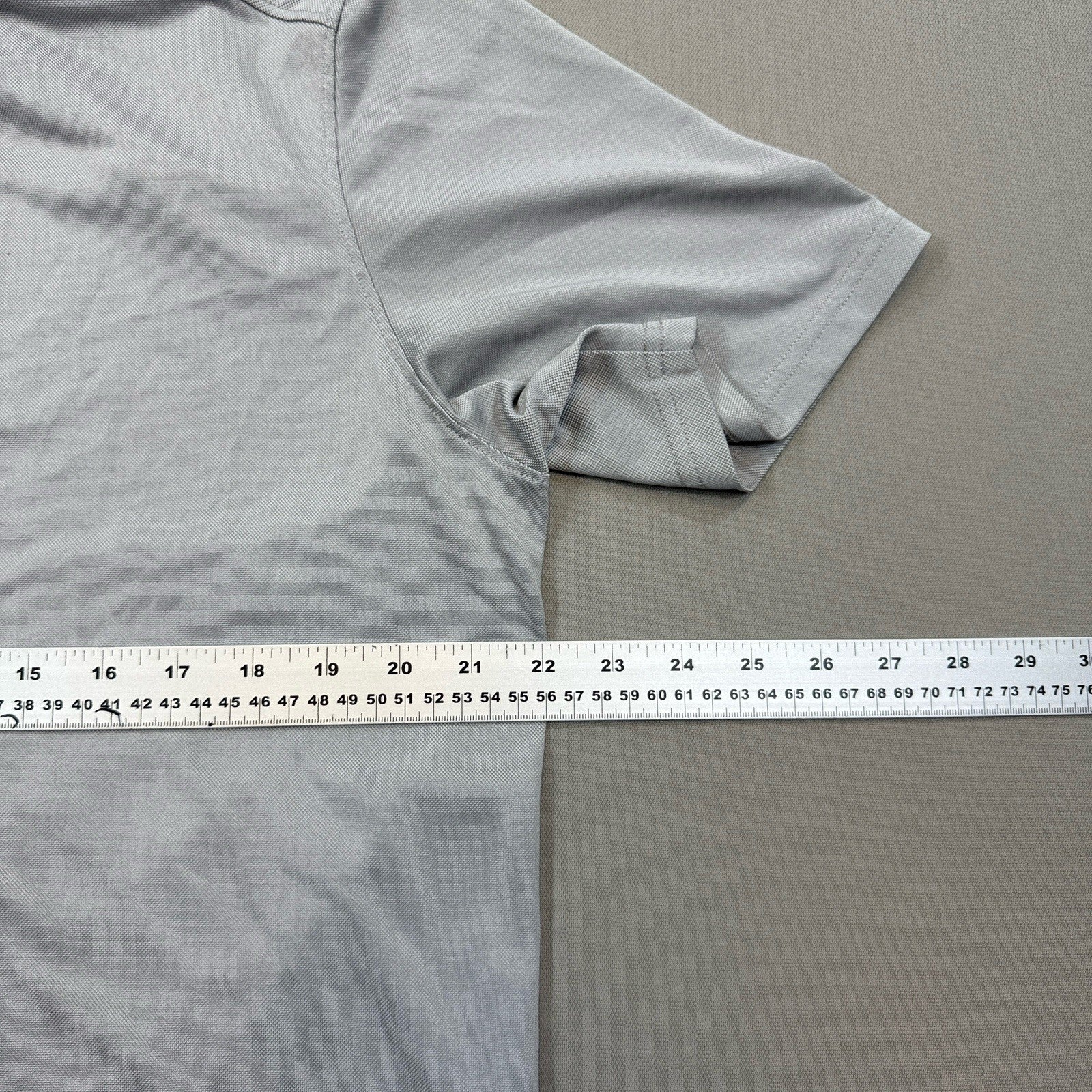 Oakley Velocity Golf Polo Shirt mens Large Stone Gray Performance Top