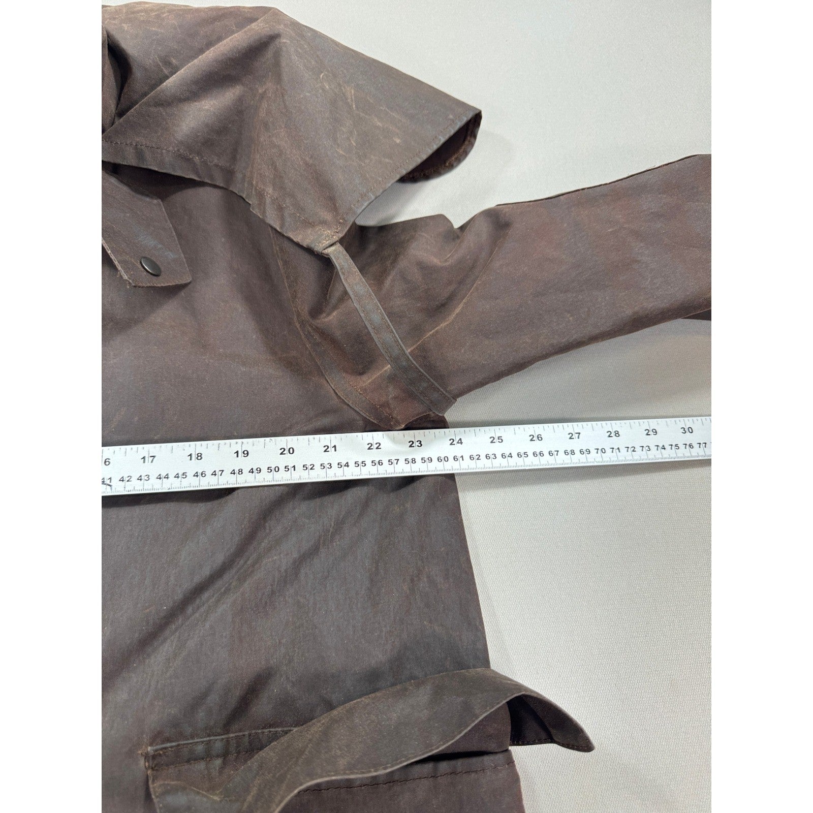 VTG Driza-Bone Riding Coat mens Medium Brown Australian Waxed Cotton Oilskin