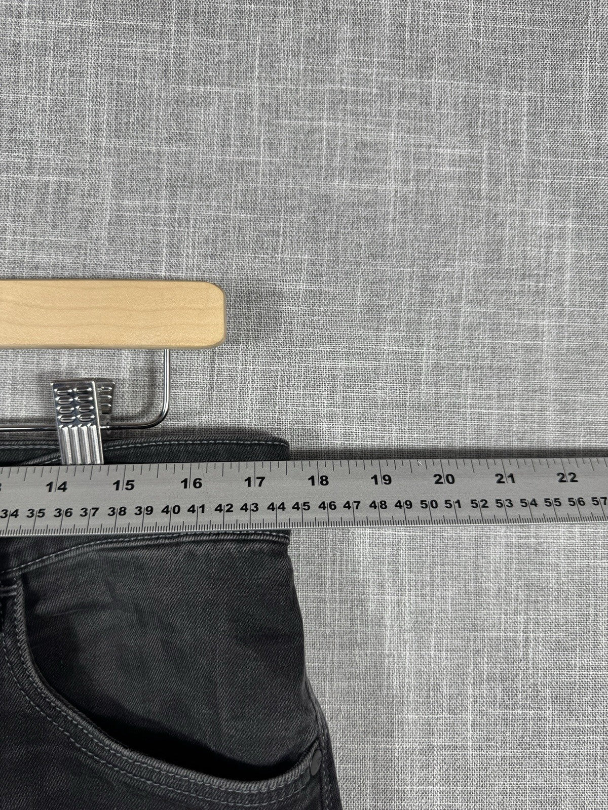 US Polo Assn. Delta Embroidered Black Slim Jeans Dark Wash Mens 34x33