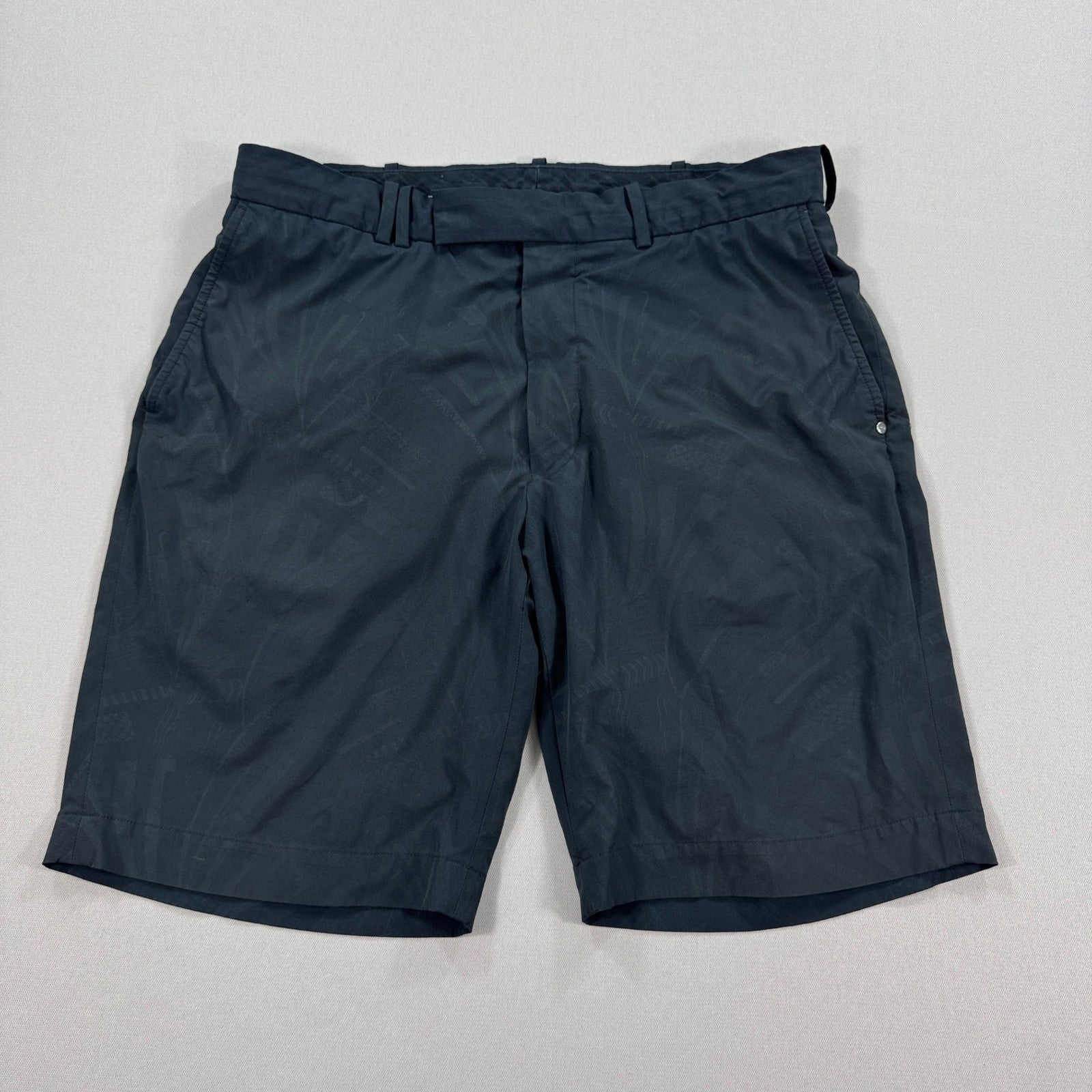RLX Ralph Lauren Tailored Fit Golf Shorts mens Size 34 Black Flat Front Classic