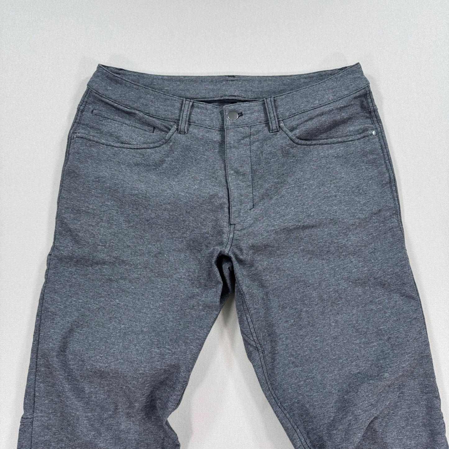 Lululemon Pants Mens 32 Gray Heather ABC Classic Fit Canvas LM5A91S